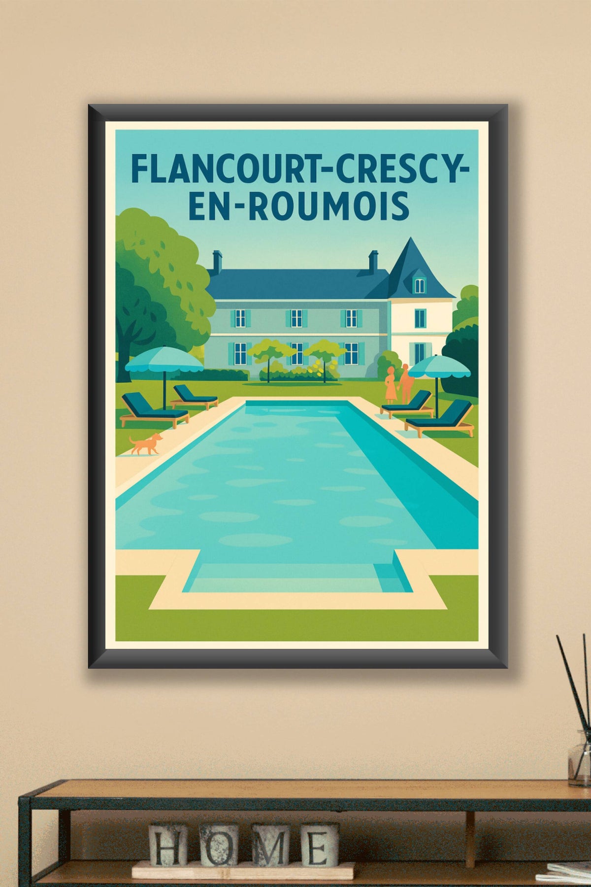 Affiche de Flancourt-Crescy-en-Roumois - Charme et sérénité au bord de la piscine