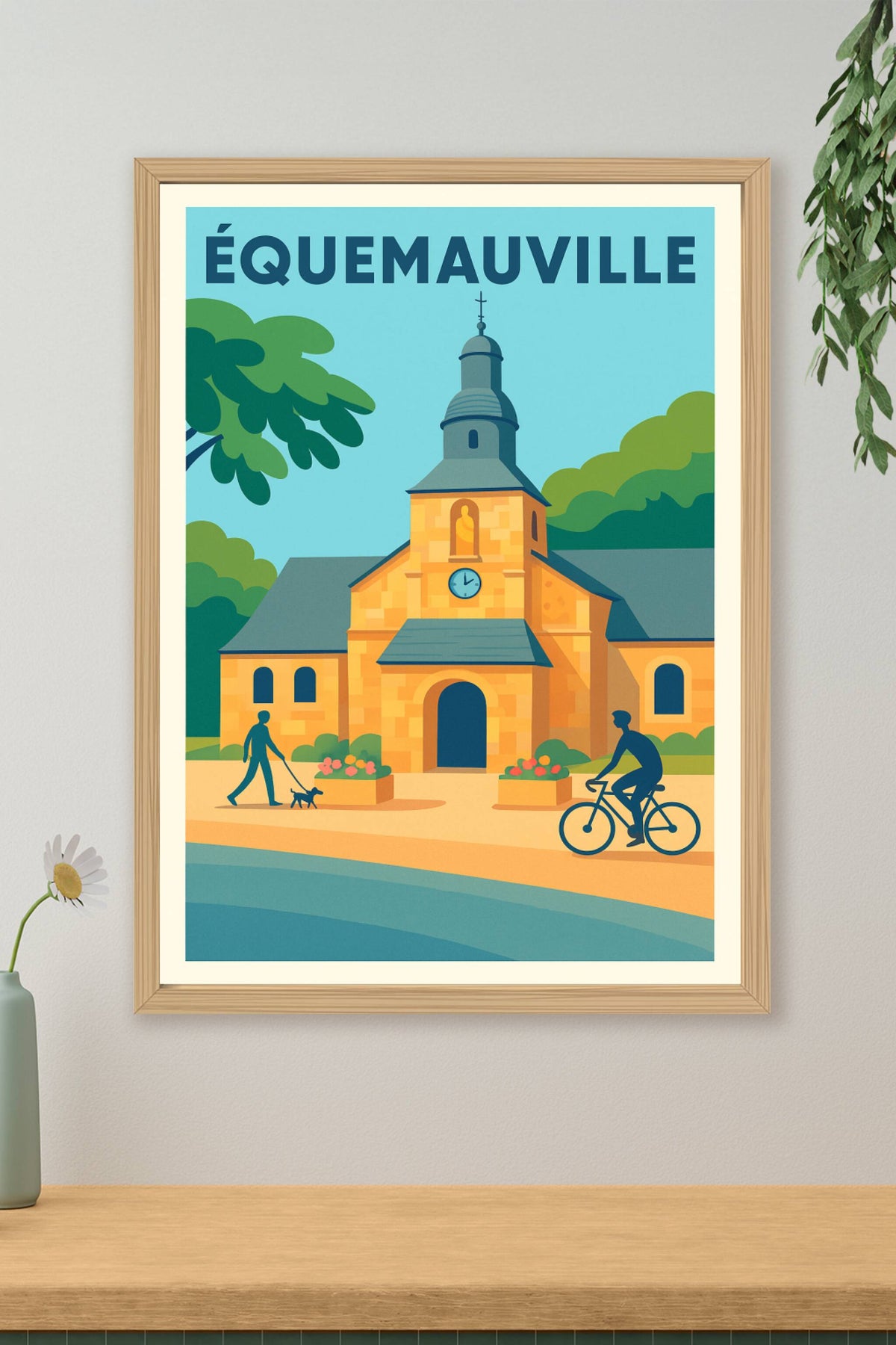 Affiche de Équemauville - Charme paisible au cœur de la Normandie