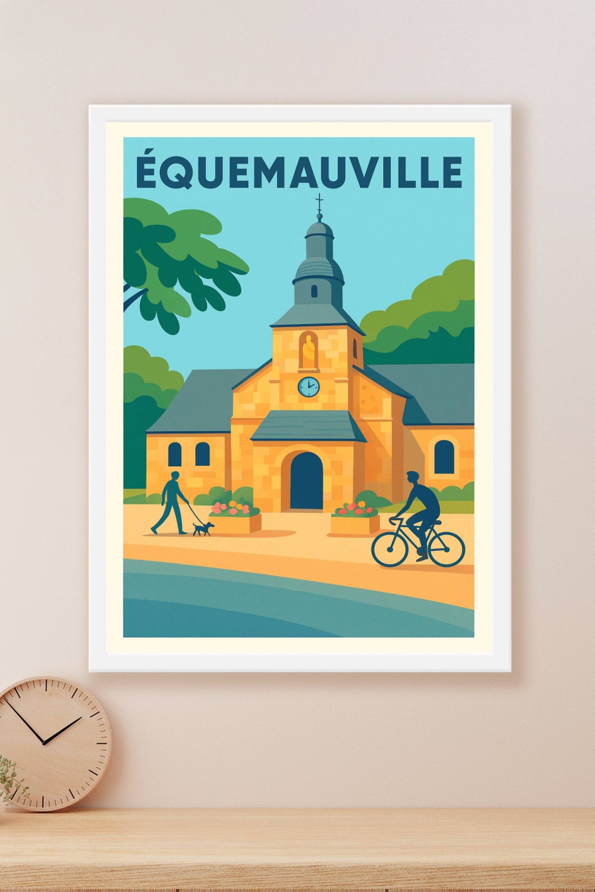 Affiche de Équemauville - Charme paisible au cœur de la Normandie