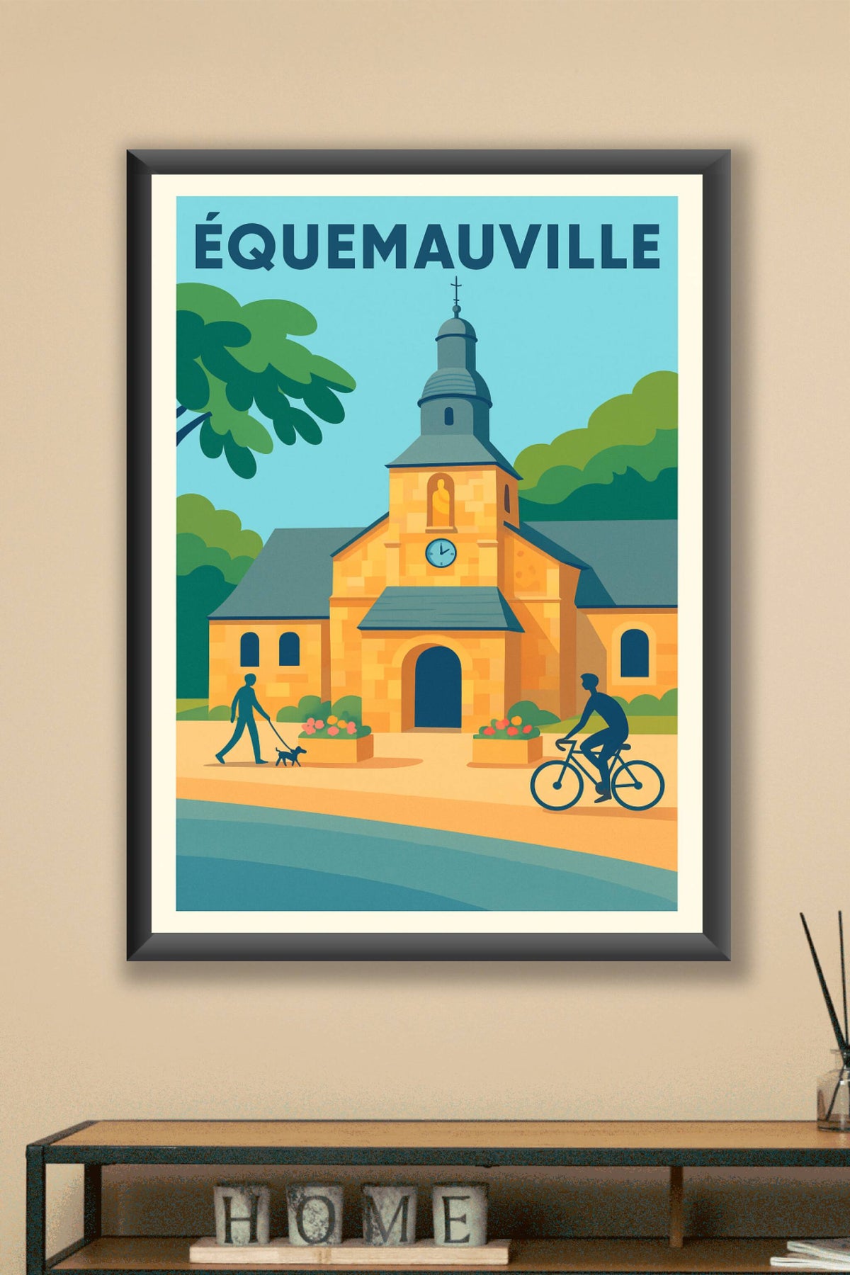 Affiche de Équemauville - Charme paisible au cœur de la Normandie