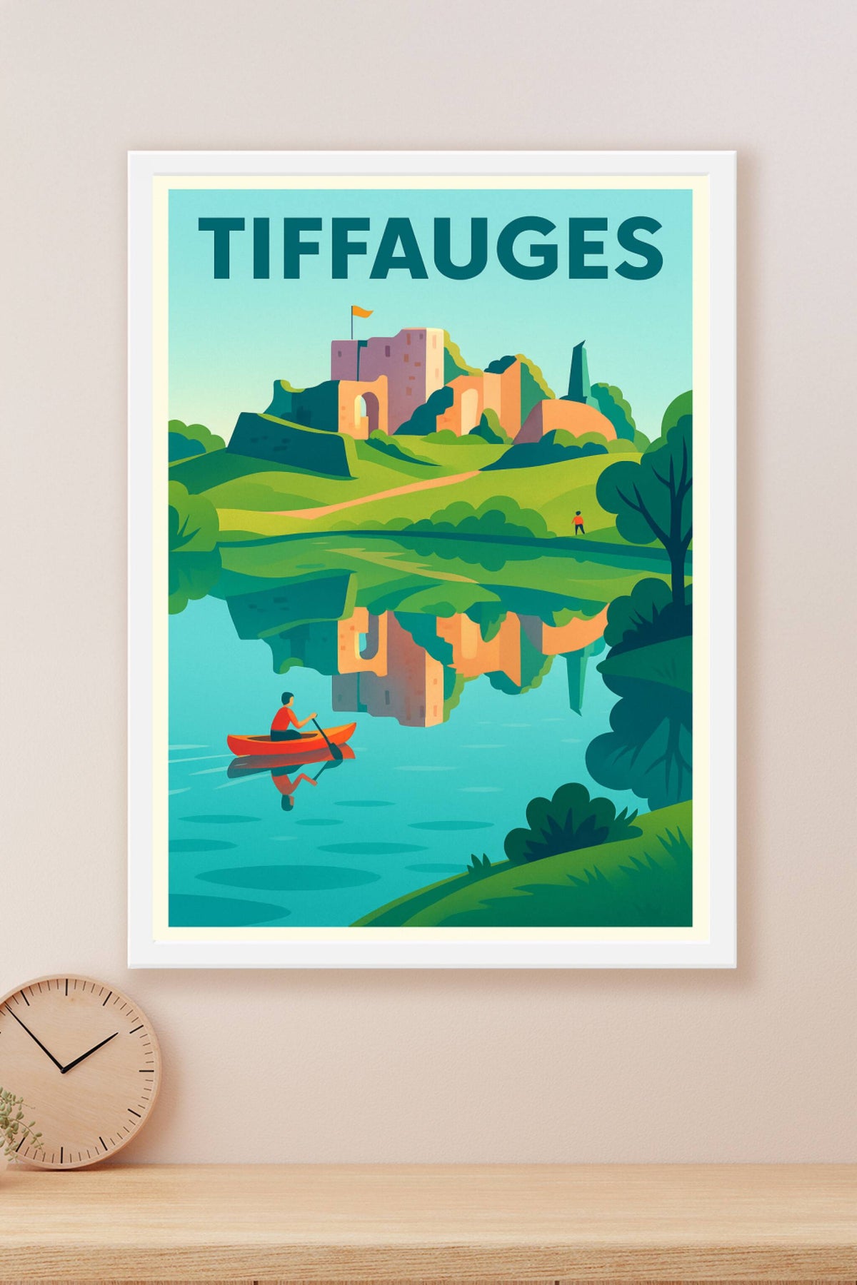 Affiche de Tiffauges - Harmonie entre nature et histoire
