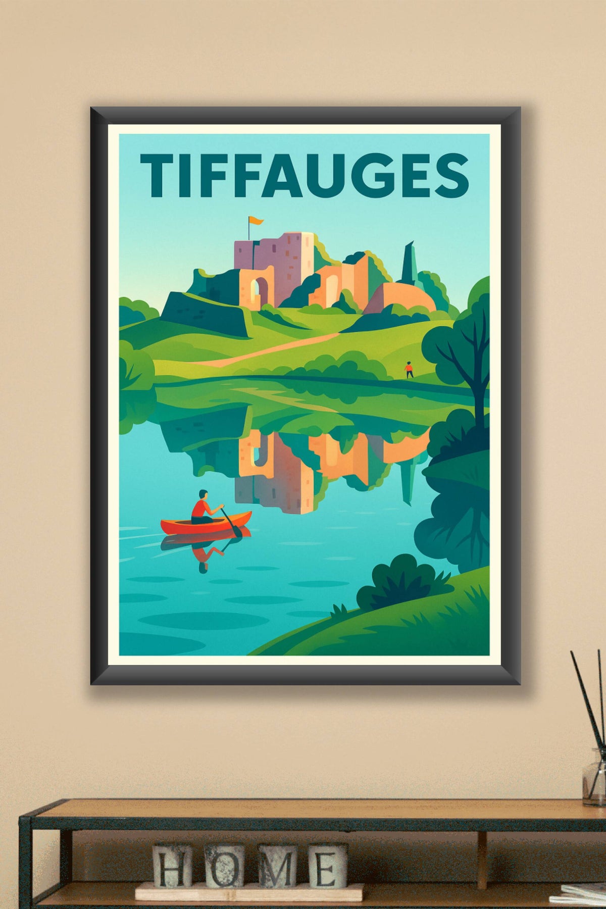 Affiche de Tiffauges - Harmonie entre nature et histoire