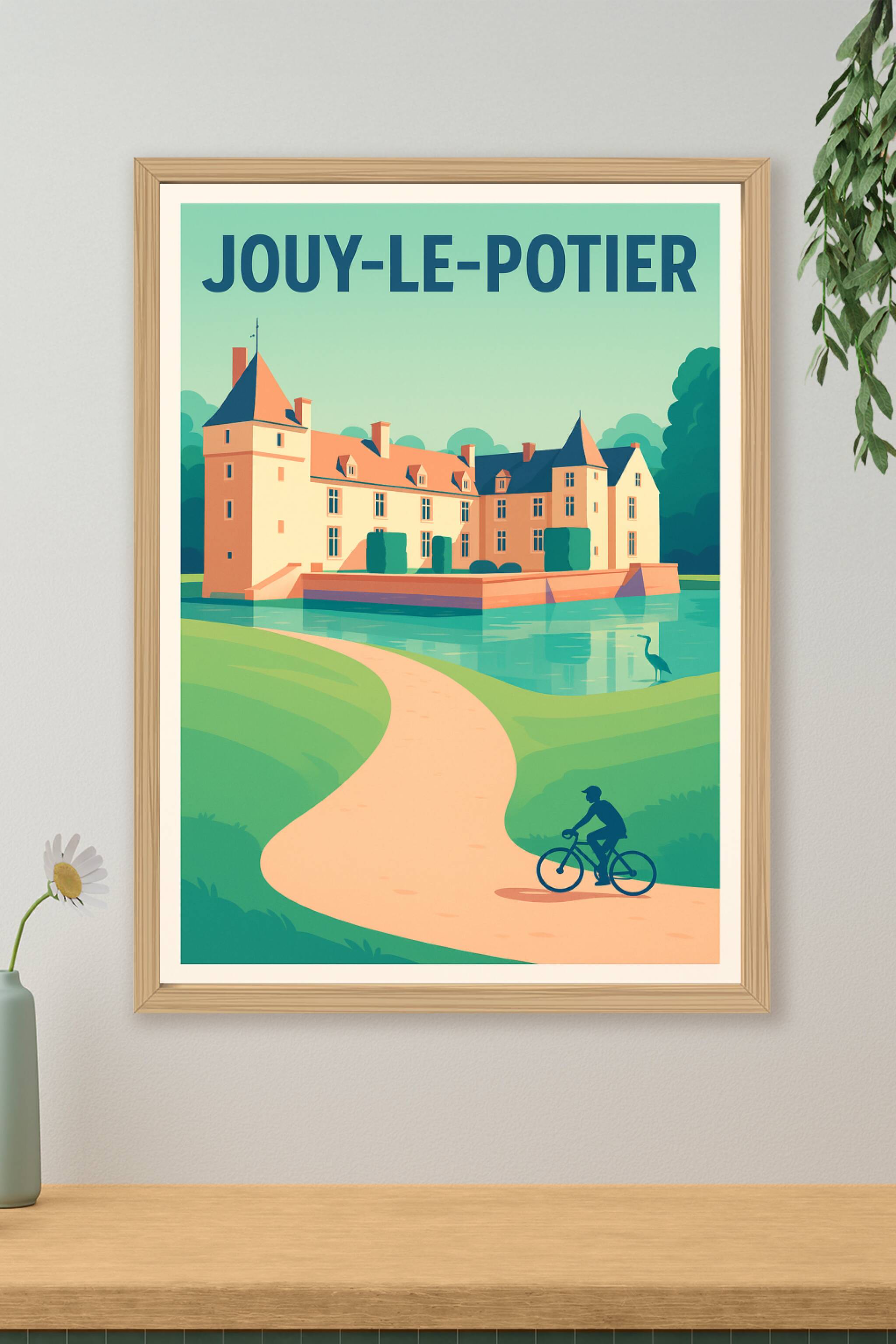 Affiche de Jouy-le-Potier - Élégance et Sérénité au Château