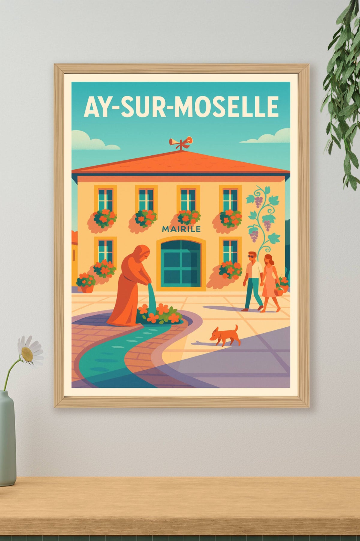 Affiche de Ay-sur-Moselle - Charme et douceur d'un village mosellan