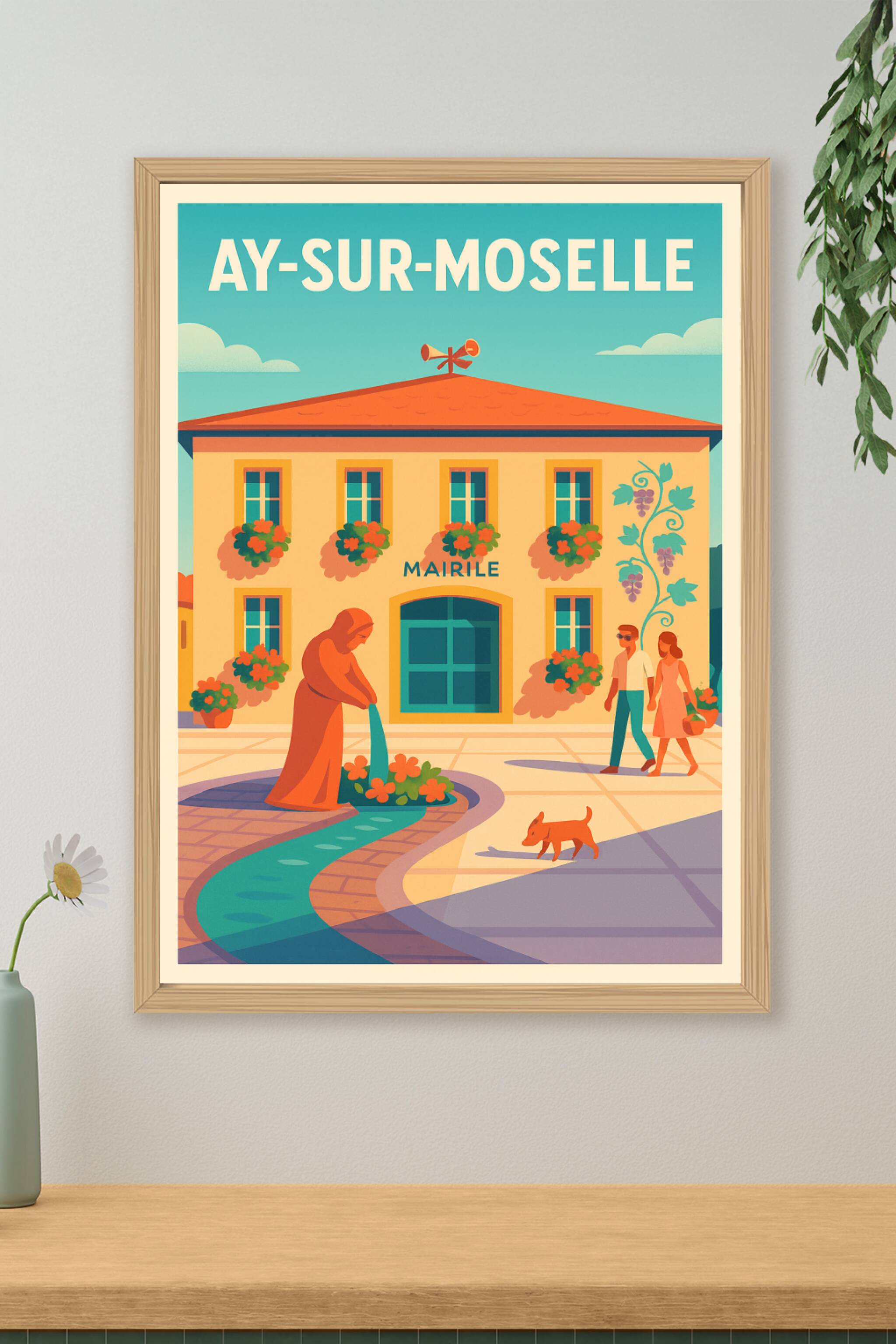Affiche de Ay-sur-Moselle - Charme et douceur d'un village mosellan