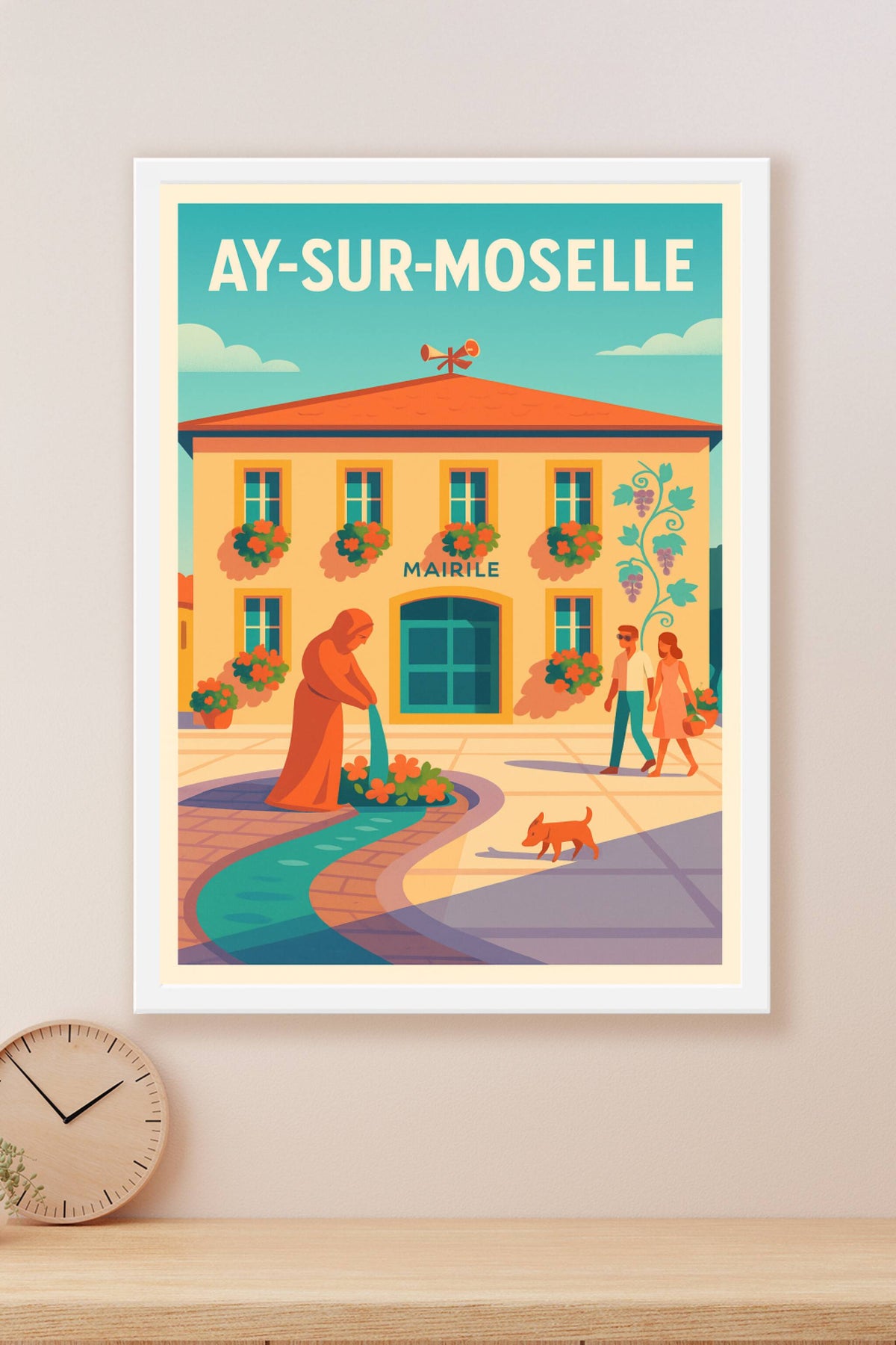 Affiche de Ay-sur-Moselle - Charme et douceur d'un village mosellan