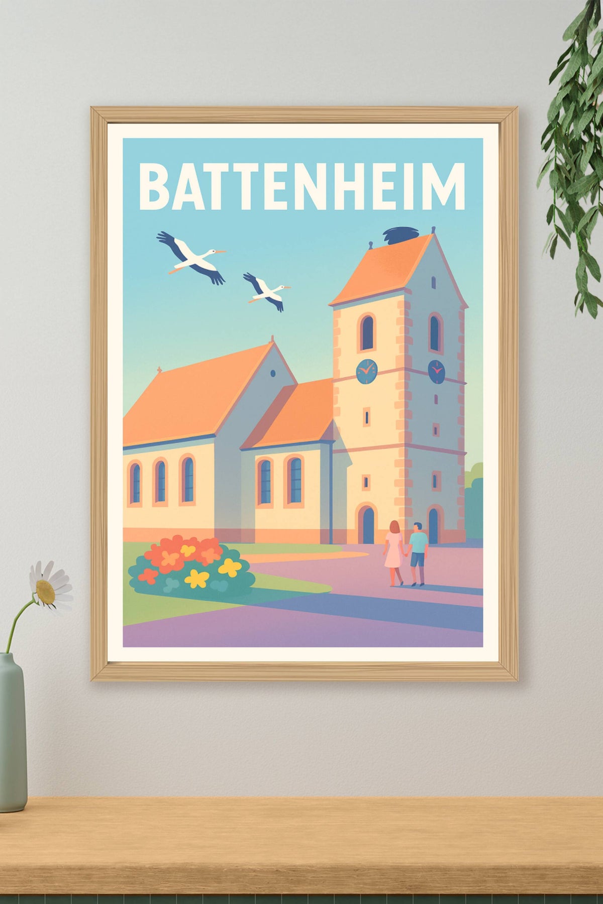 Affiche de Battenheim - Charme paisible et architecture emblématique