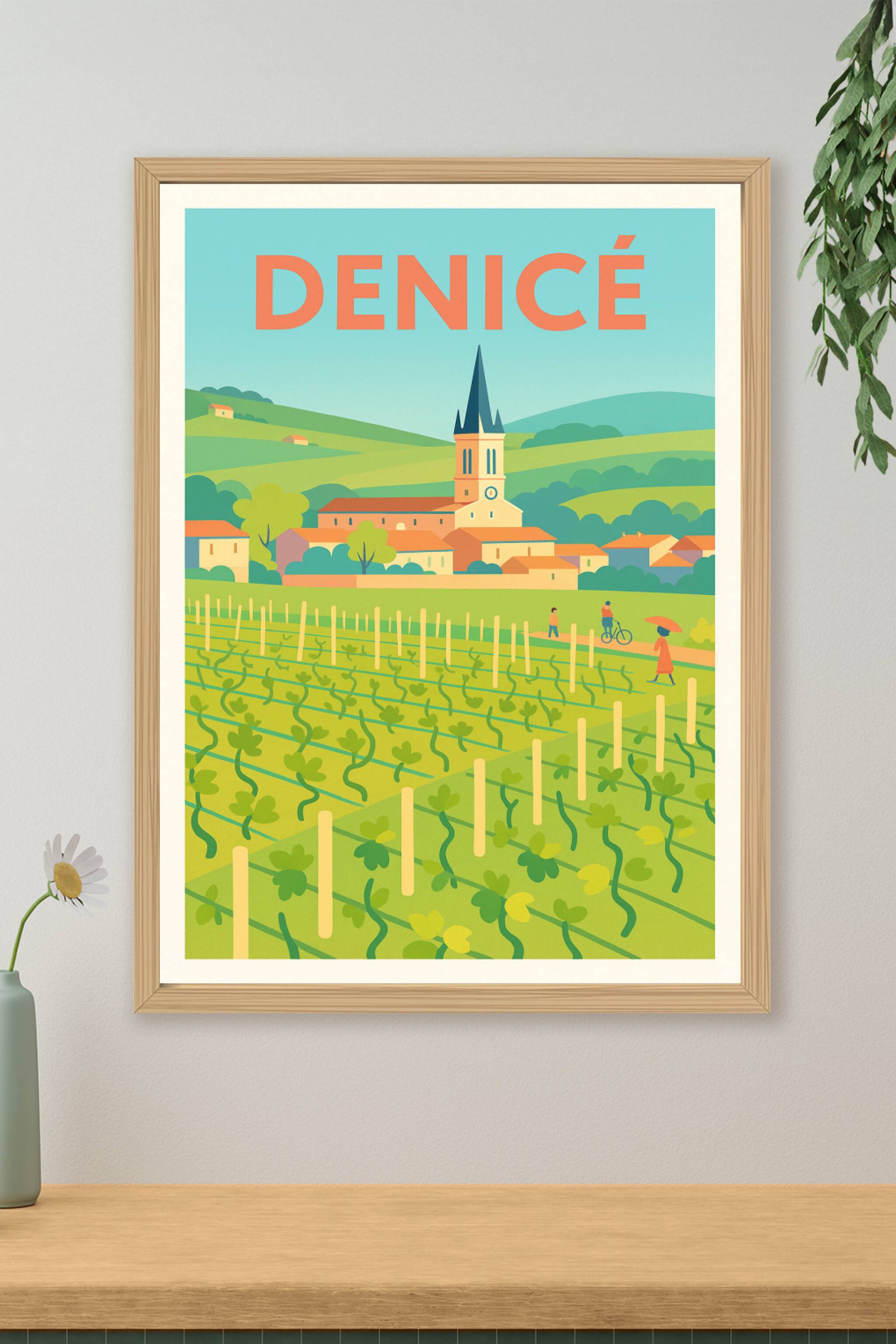 Affiche de Denicé - L'élégance bucolique au cœur du Beaujolais