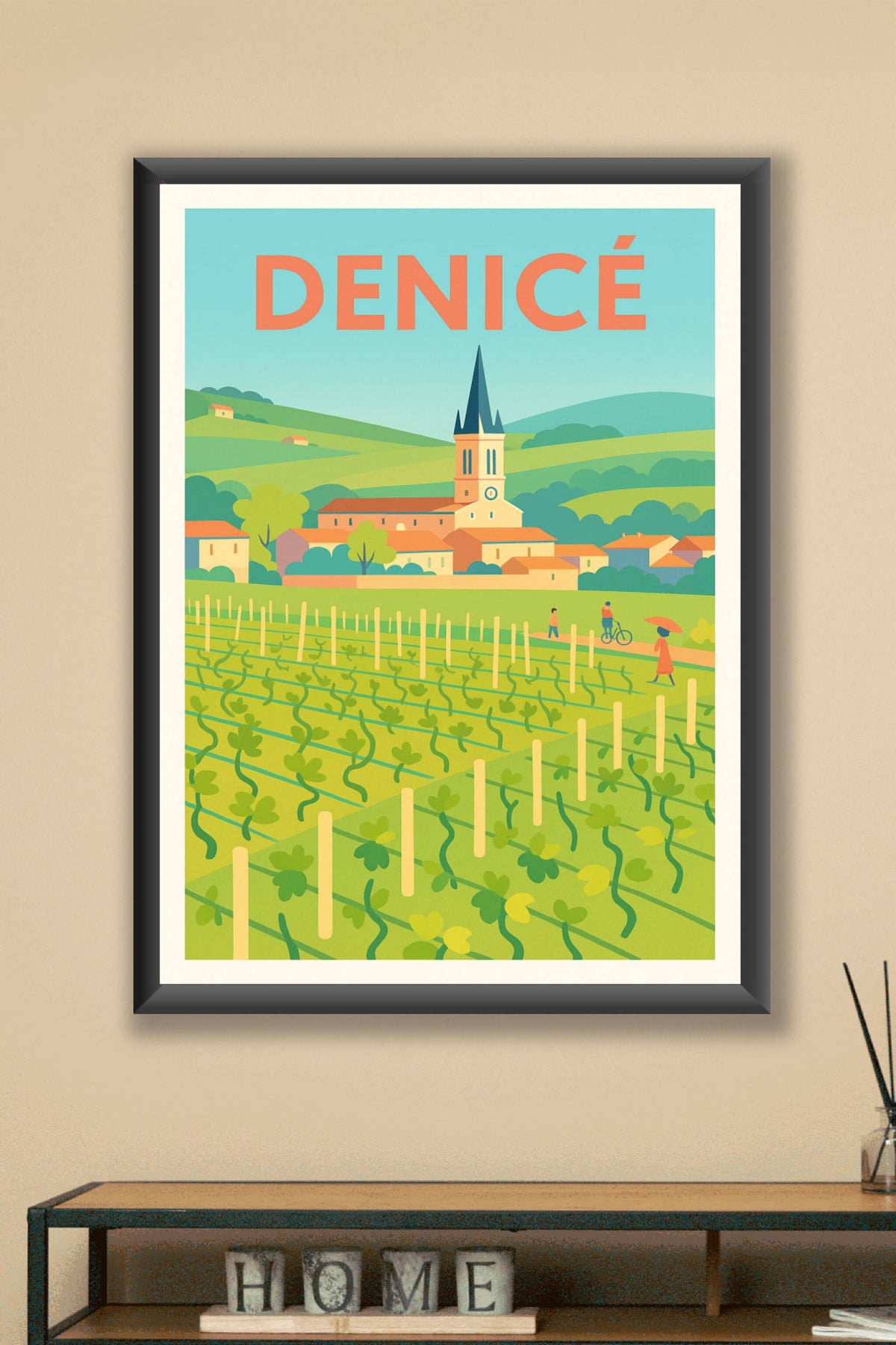 Affiche de Denicé - L'élégance bucolique au cœur du Beaujolais