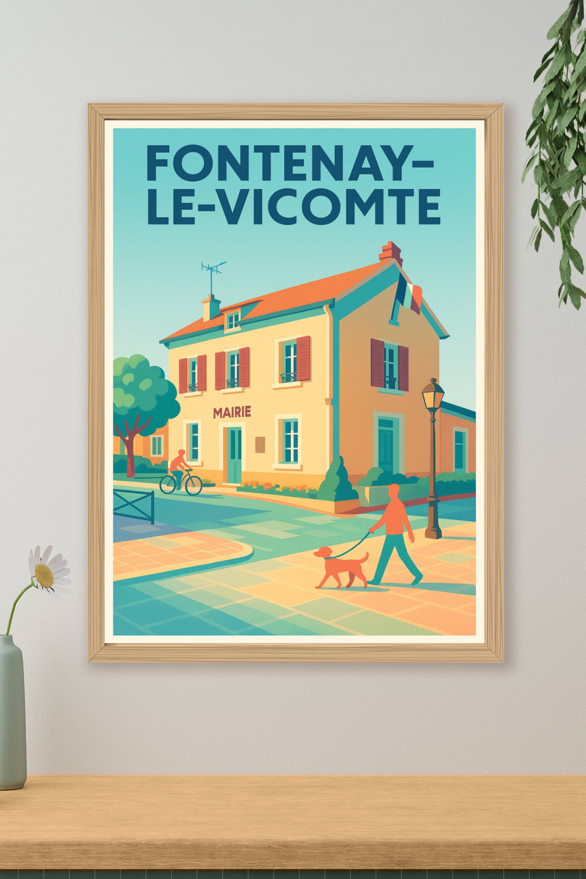 Affiche de Fontenay-le-Vicomte - Un coin paisible au cœur du village