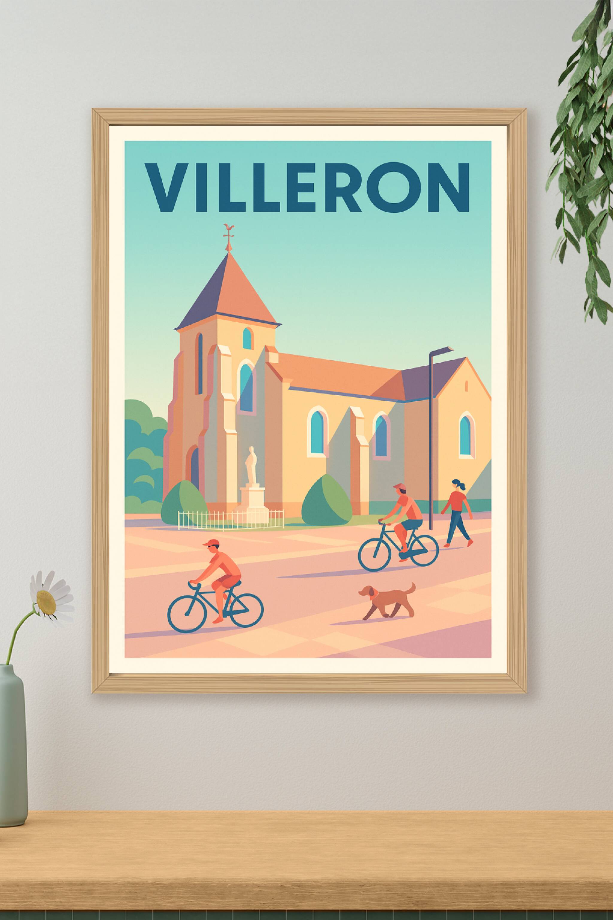 Affiche de Villeron - Tranquillité et douceur de vivre