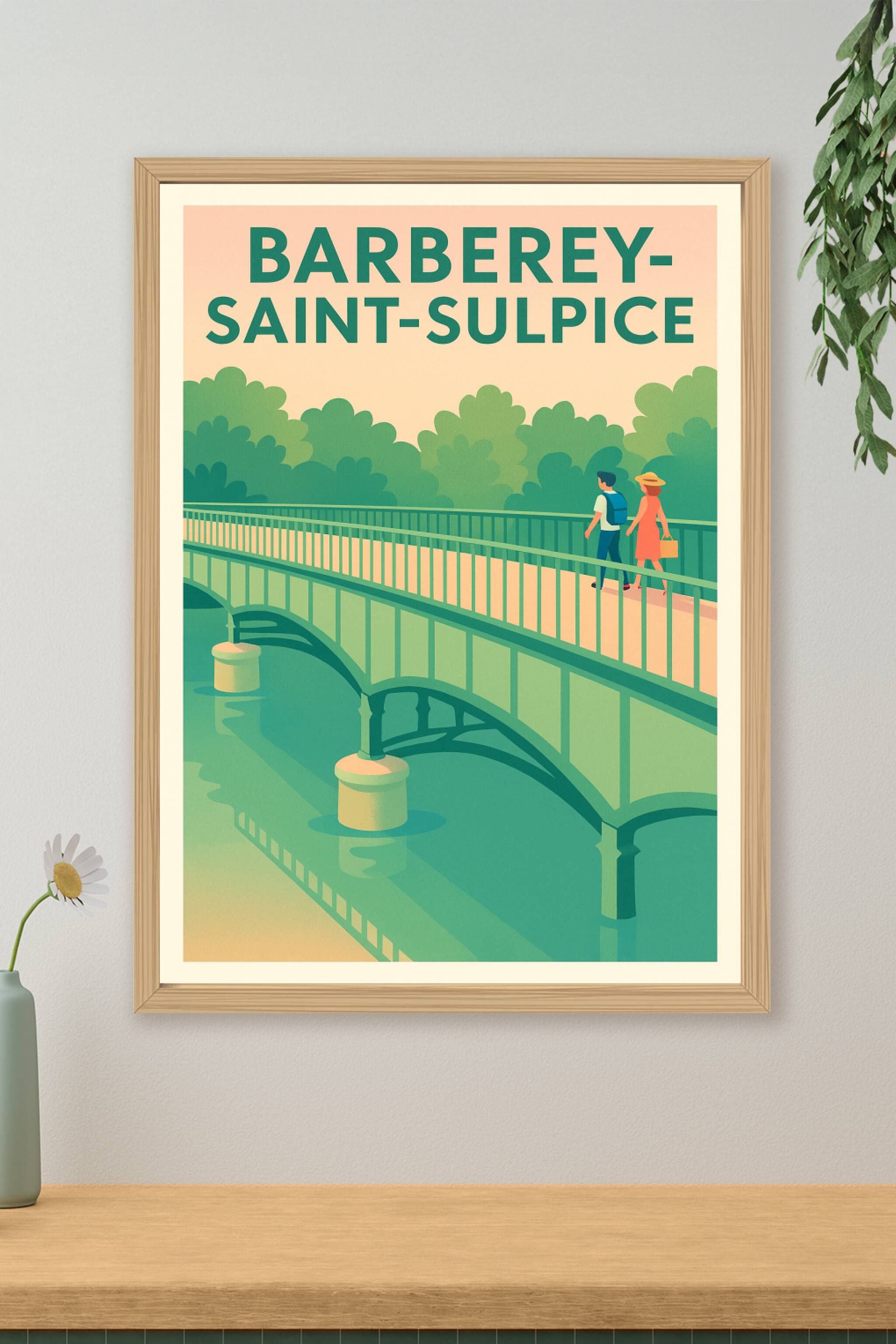 Affiche de Barberey-Saint-Sulpice - Promenade bucolique sur le pont