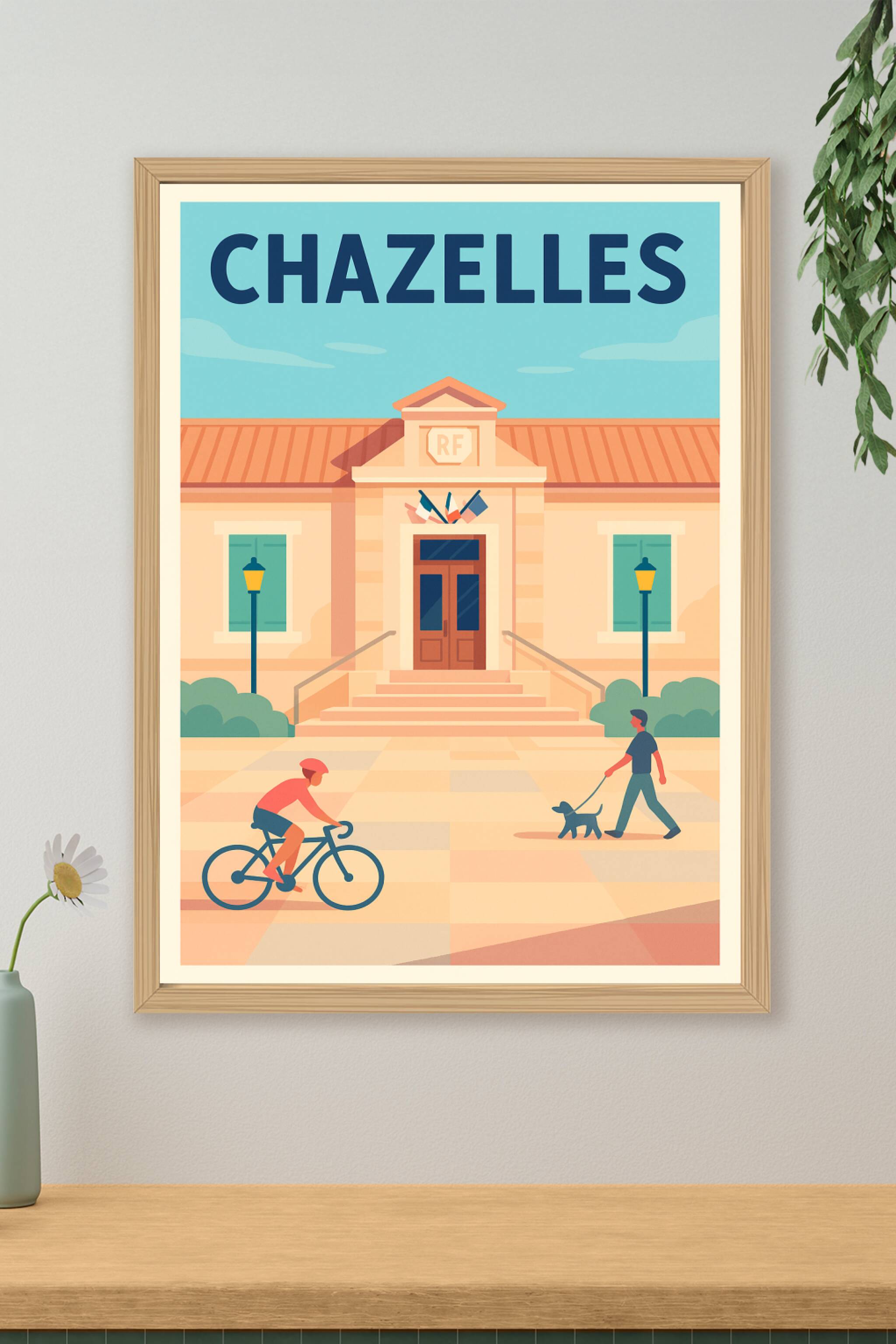 Affiche de Chazelles - L'Esprit Paisible du Quotidien