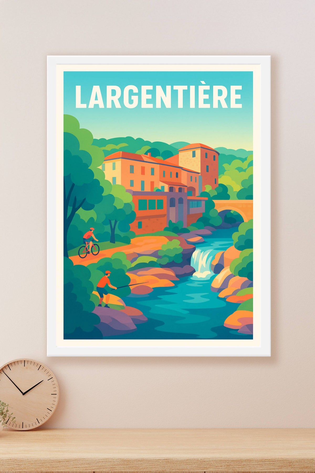 Affiche de Largentière - Escapade nature et patrimoine