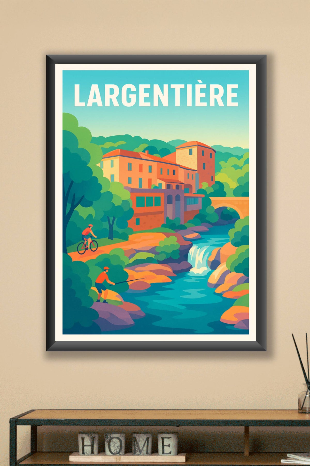 Affiche de Largentière - Escapade nature et patrimoine
