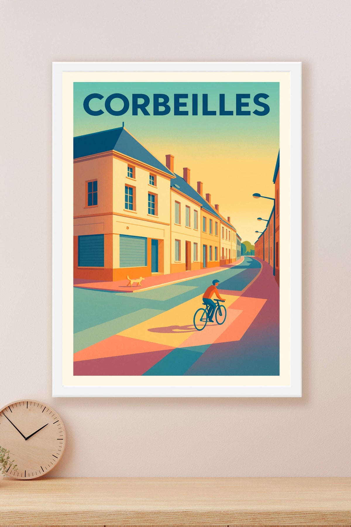 Affiche de Corbeilles - Balade paisible sous un ciel ensoleillé
