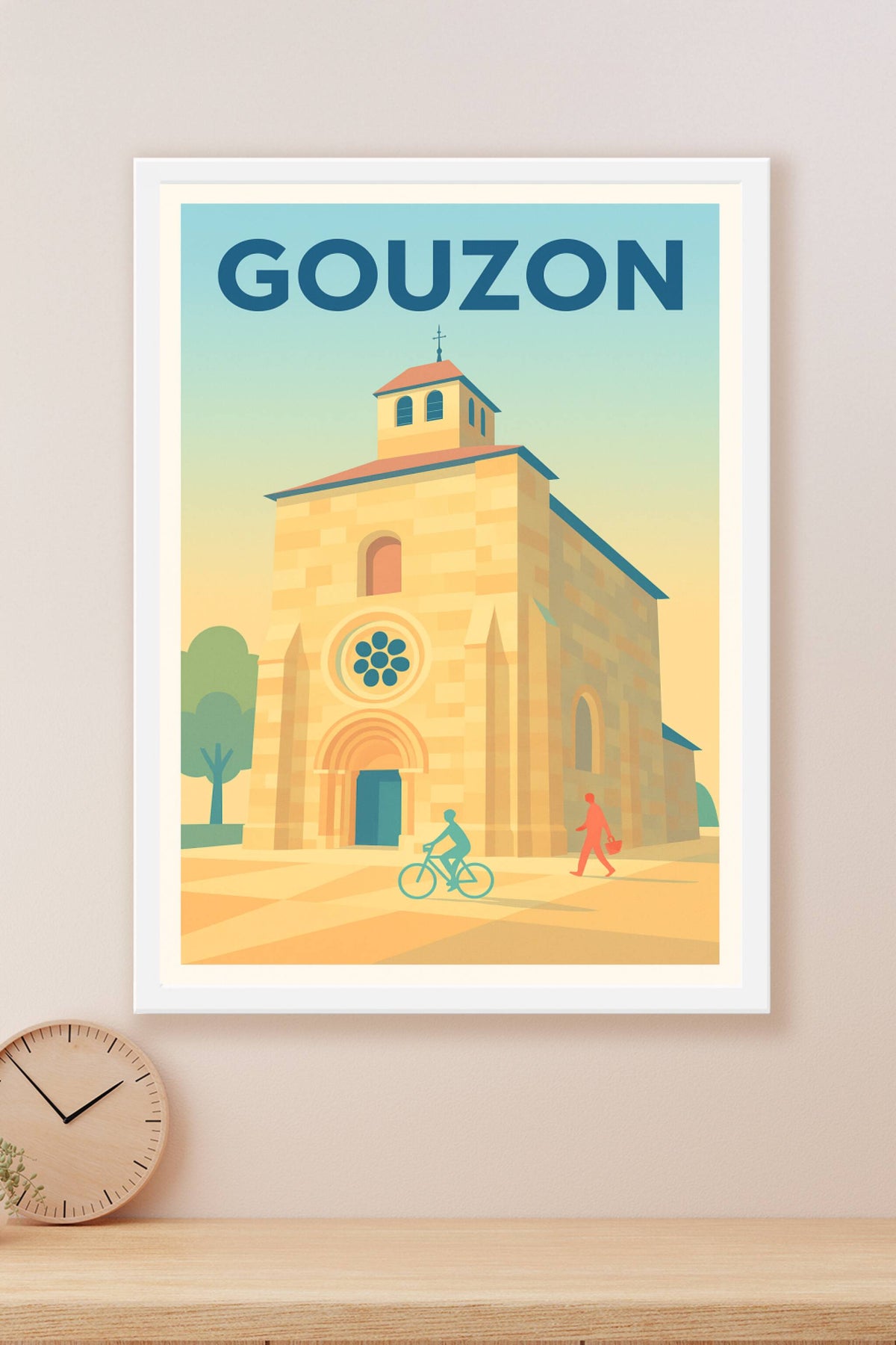 Affiche de Gouzon - Charme paisible et architecture romane