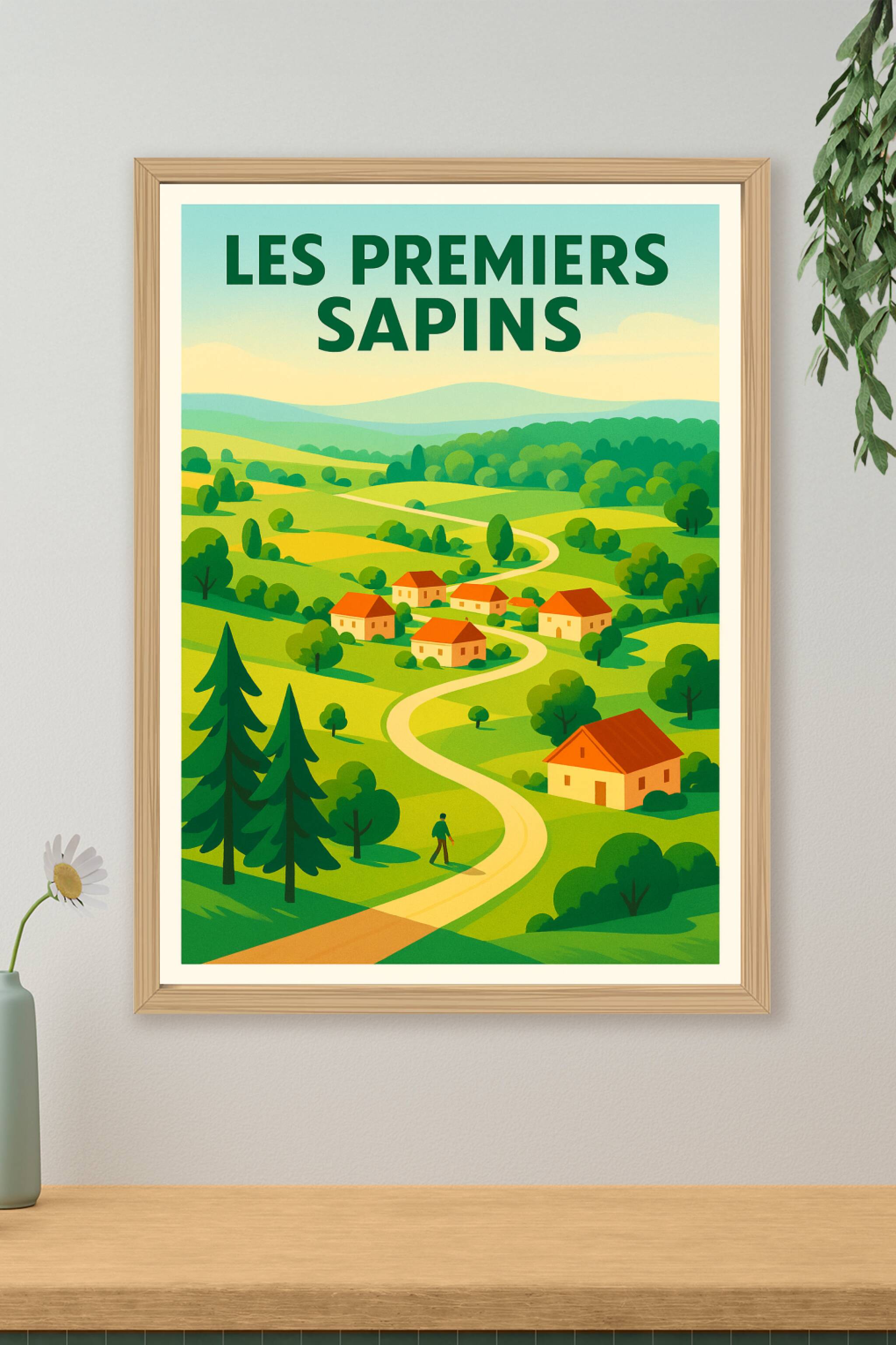 Affiche de Les Premiers Sapins - Évasion champêtre et sérénité verte