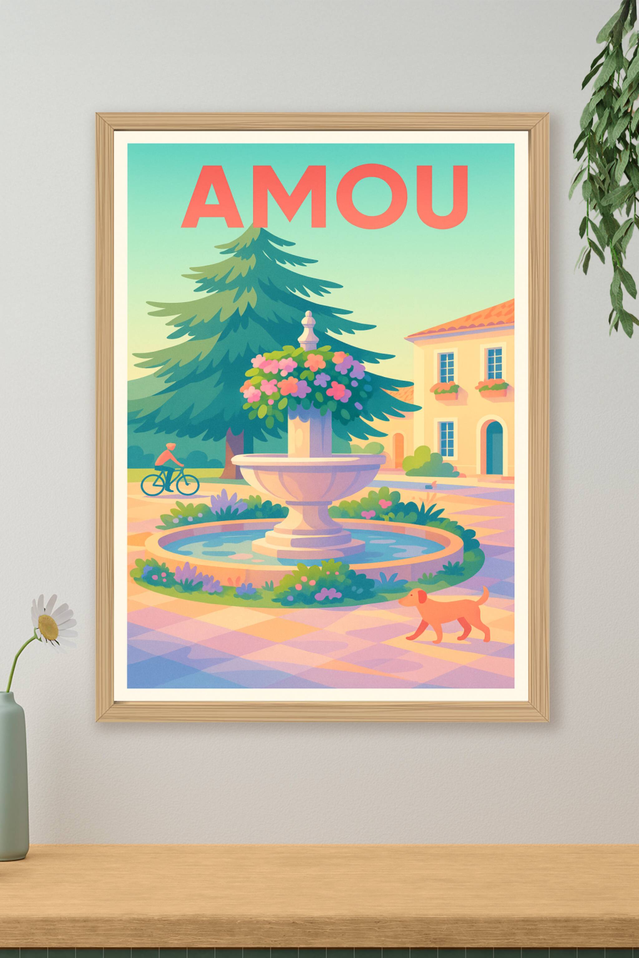 Affiche de Amou - Charme paisible au cœur du village