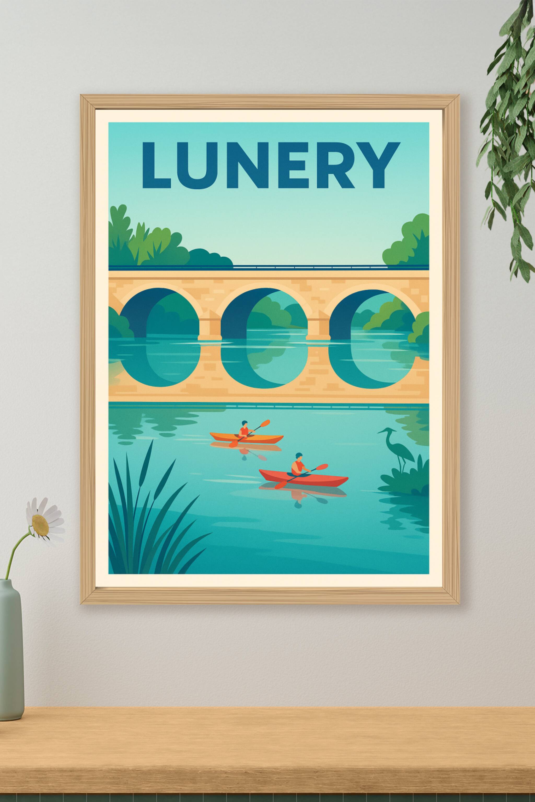 Affiche de Lunery - L'évasion paisible au fil de l'eau