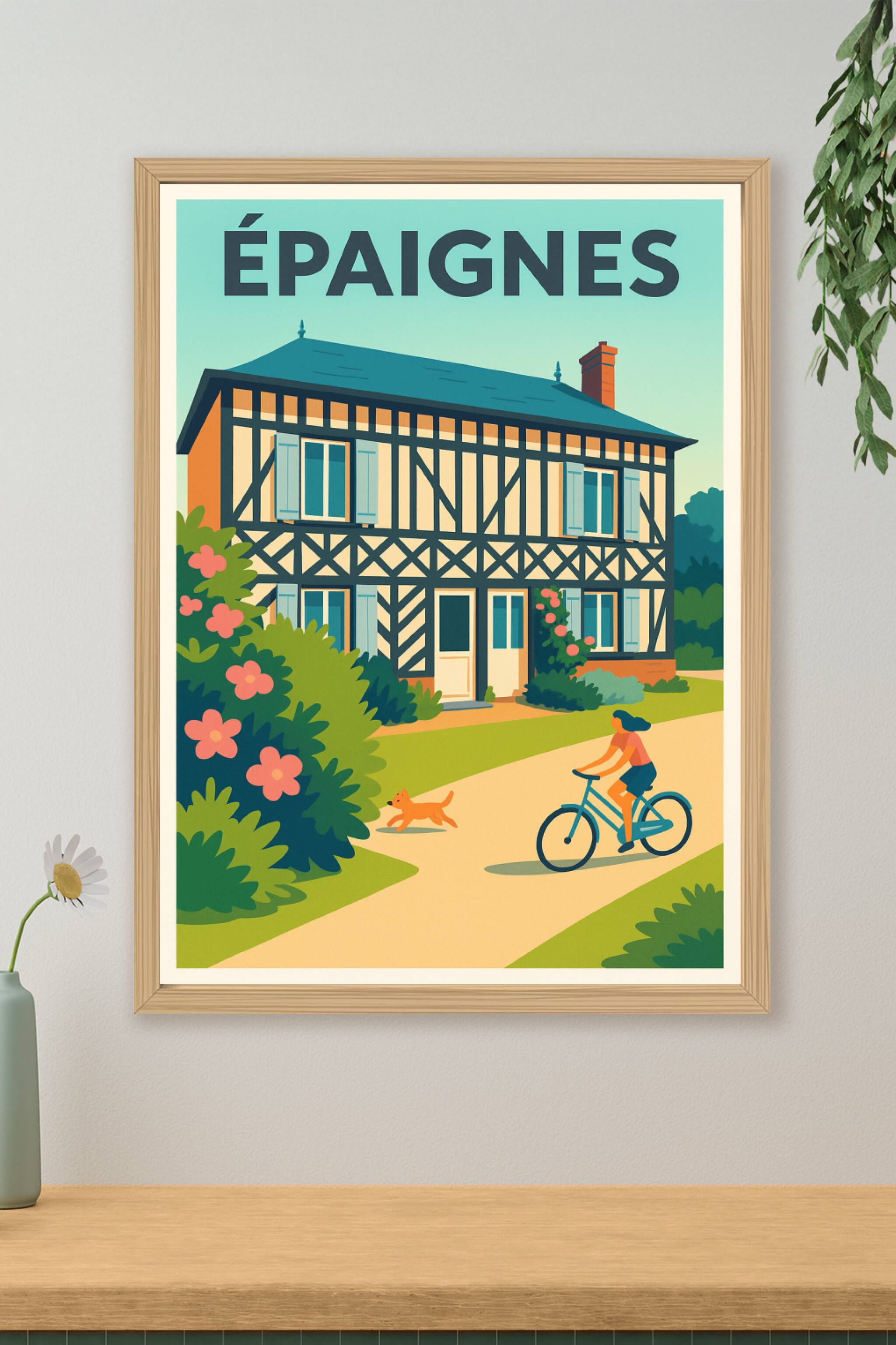 Affiche de Épaignes - Charme bucolique et maison à colombages