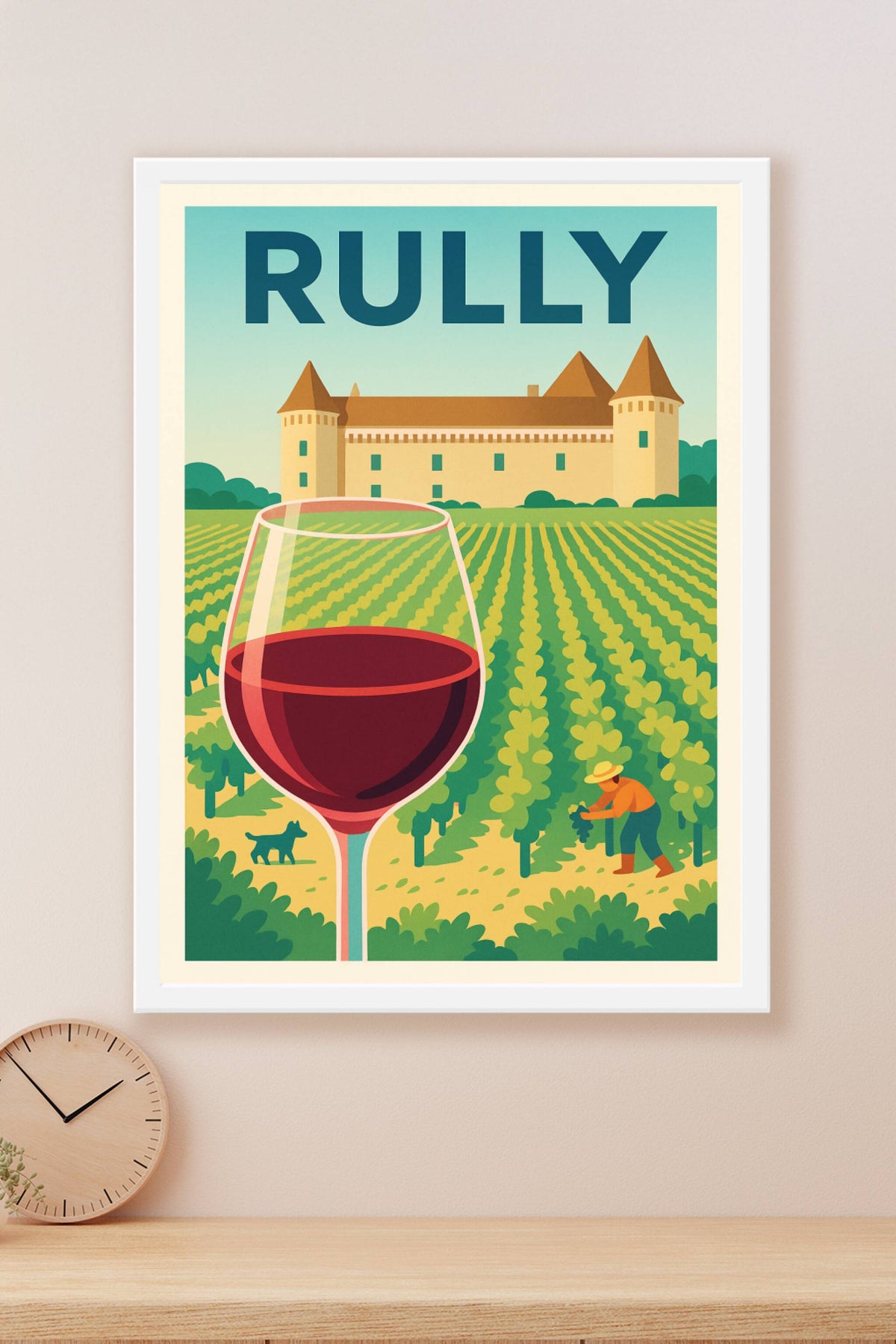 Affiche de Rully - L'Art du Vignoble Bourguignon