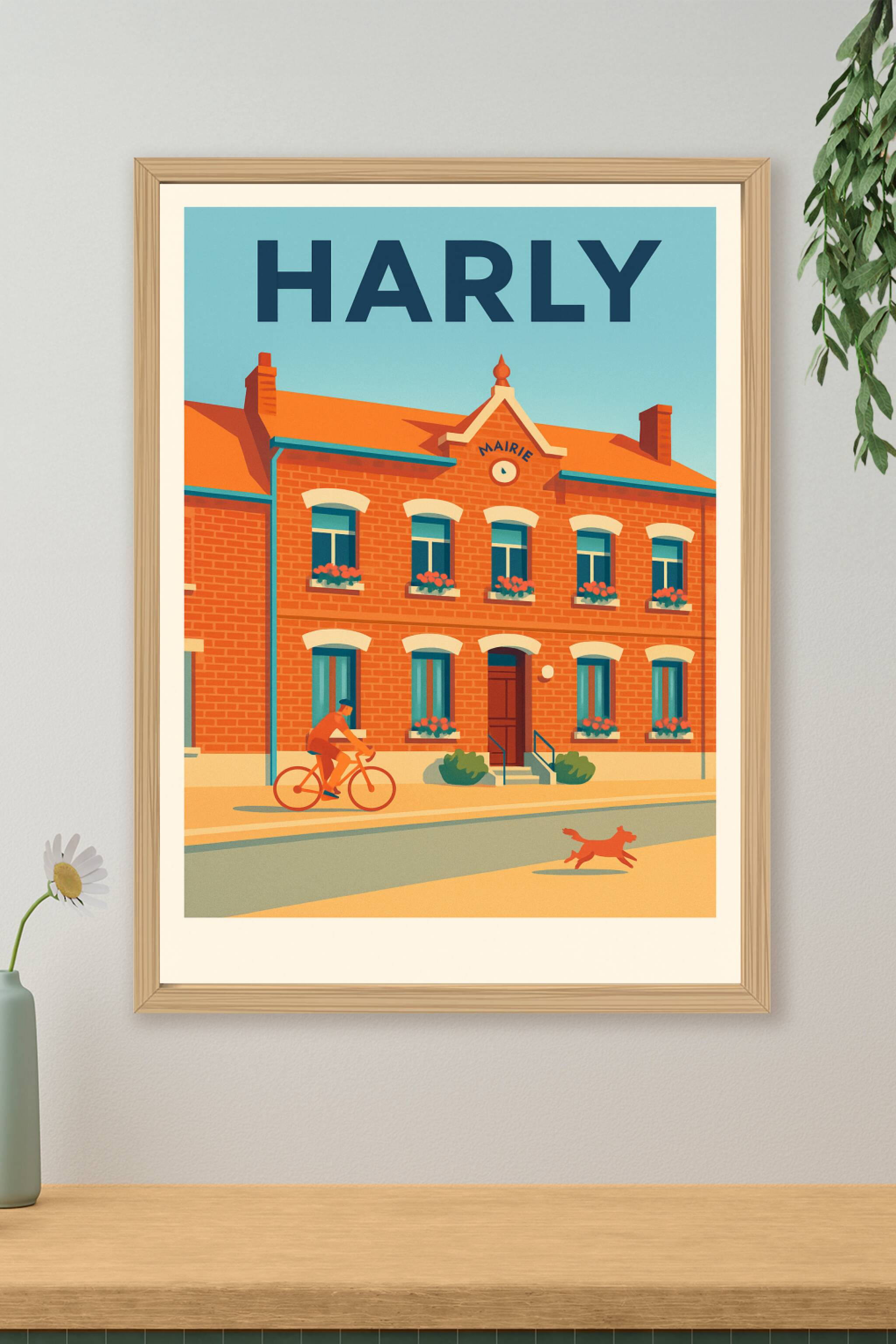 Affiche de Harly - Charme et sérénité à la mairie