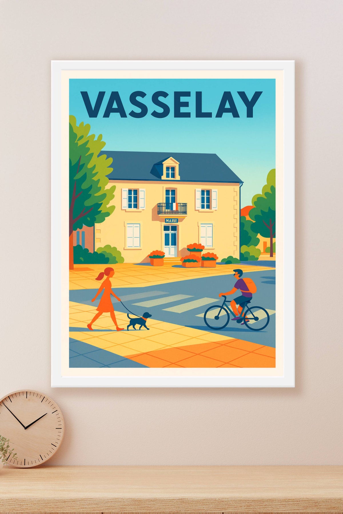 Affiche de Vasselay - Charme et sérénité d’une petite ville française