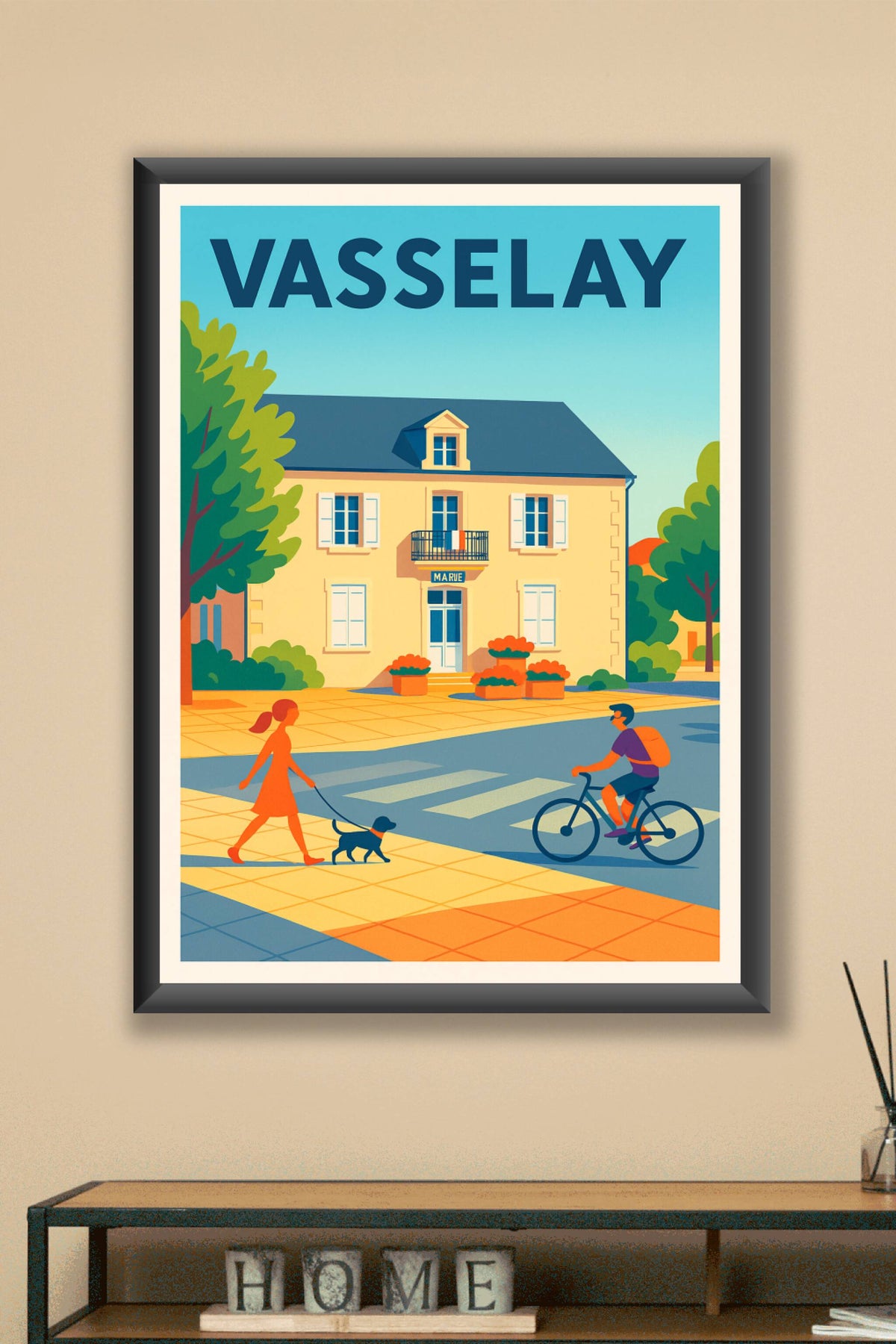 Affiche de Vasselay - Charme et sérénité d’une petite ville française