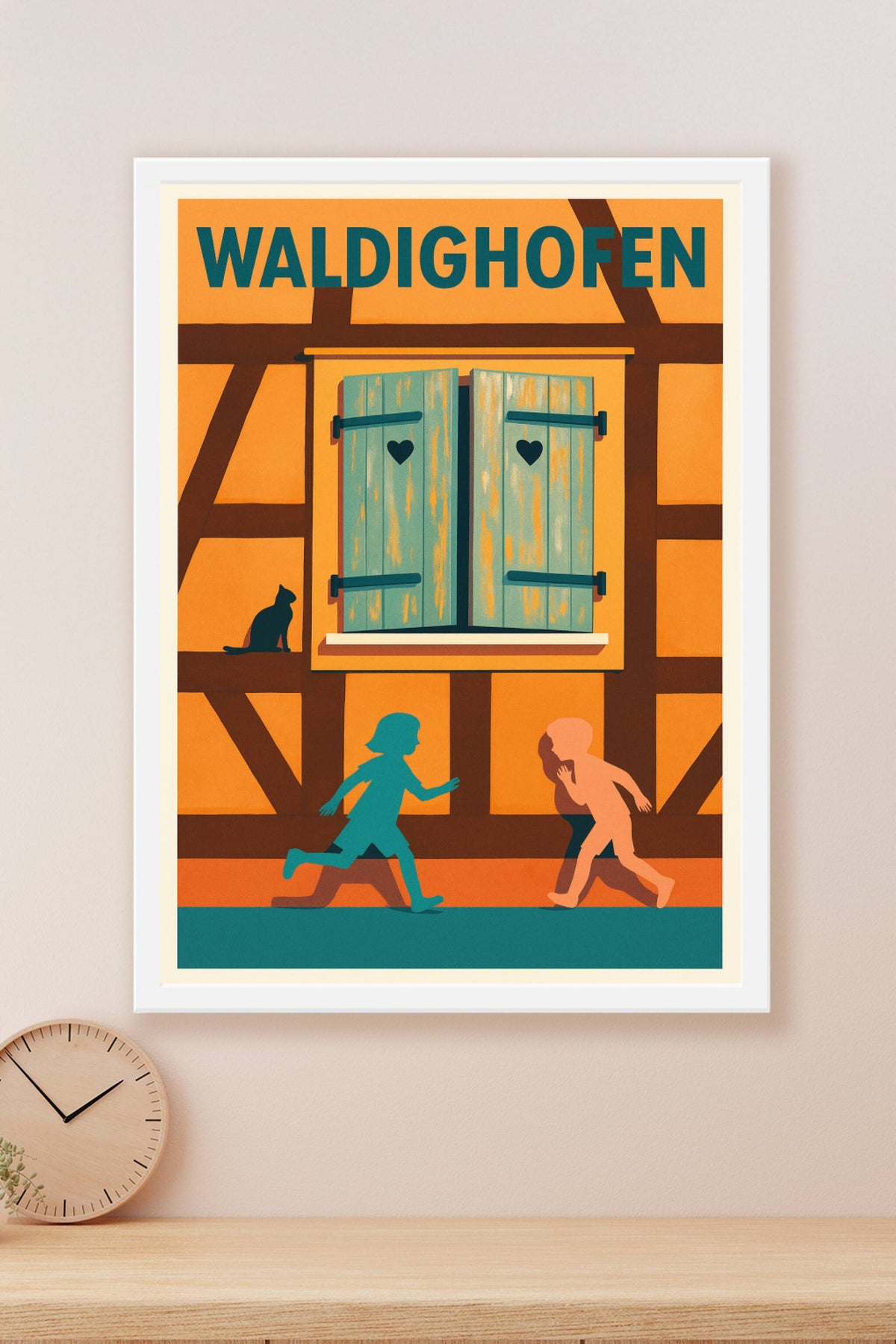 Affiche de Waldighofen - Charme et simplicité d'une fenêtre alsacienne