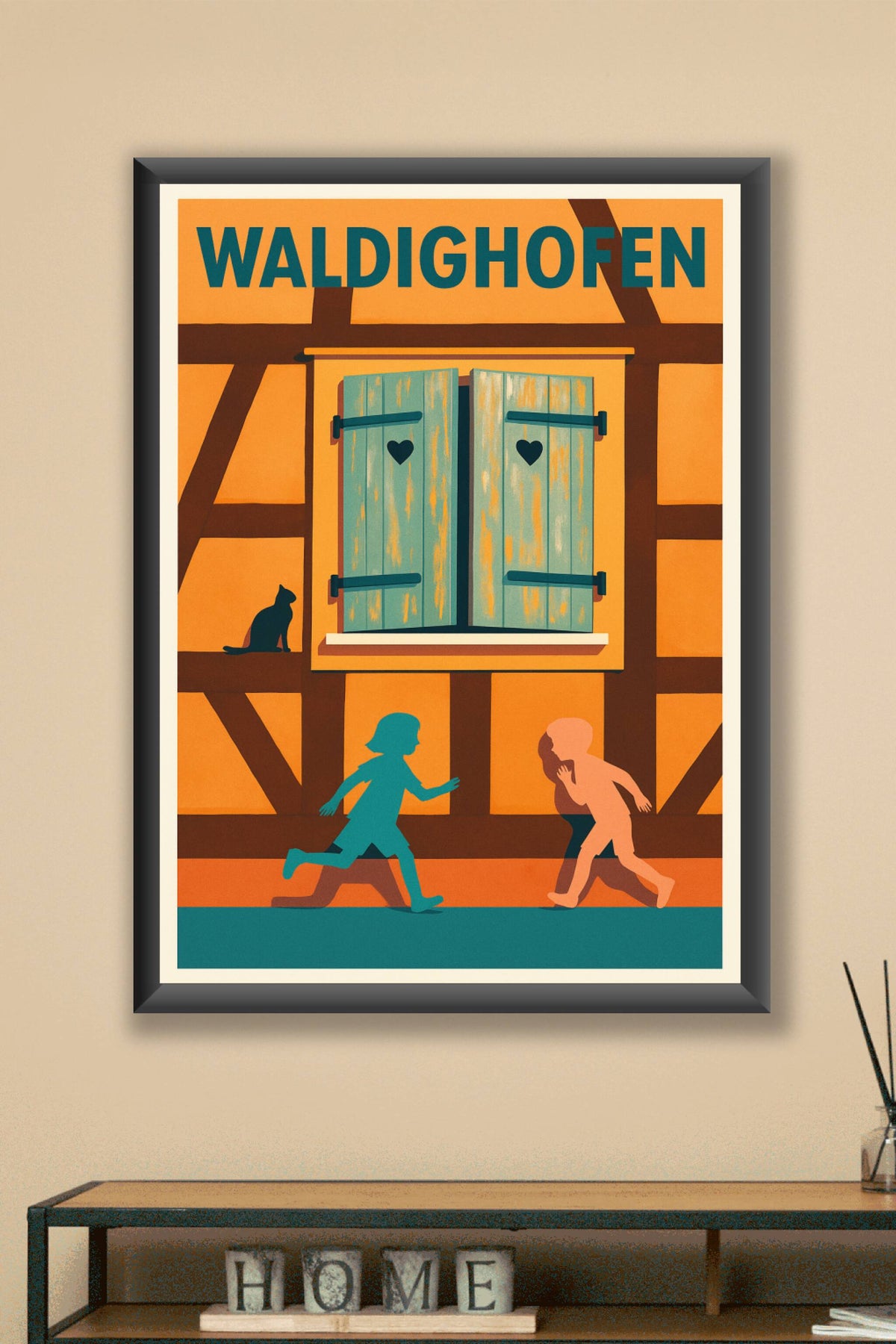 Affiche de Waldighofen - Charme et simplicité d'une fenêtre alsacienne