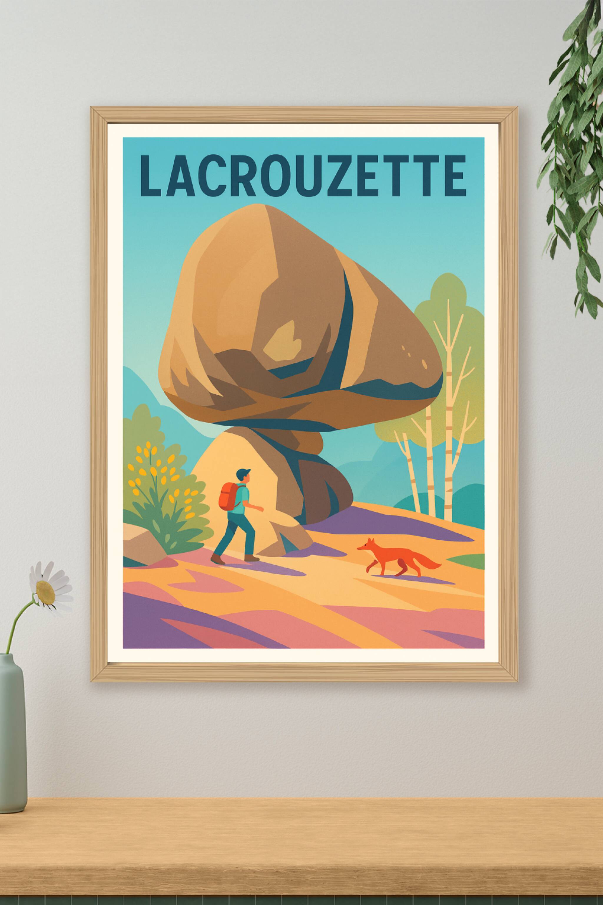 Affiche de Lacrouzette - Nature et aventure au cœur des rochers mystiques