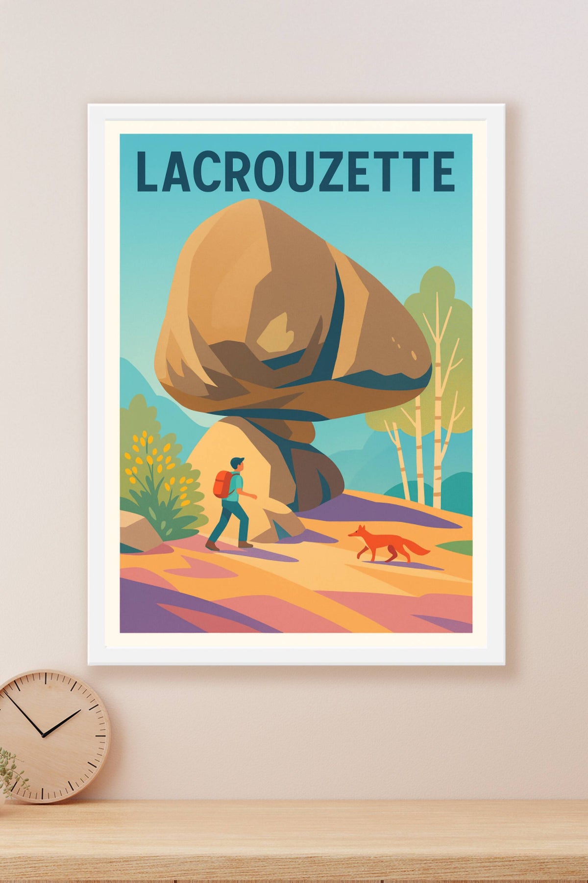 Affiche de Lacrouzette - Nature et aventure au cœur des rochers mystiques