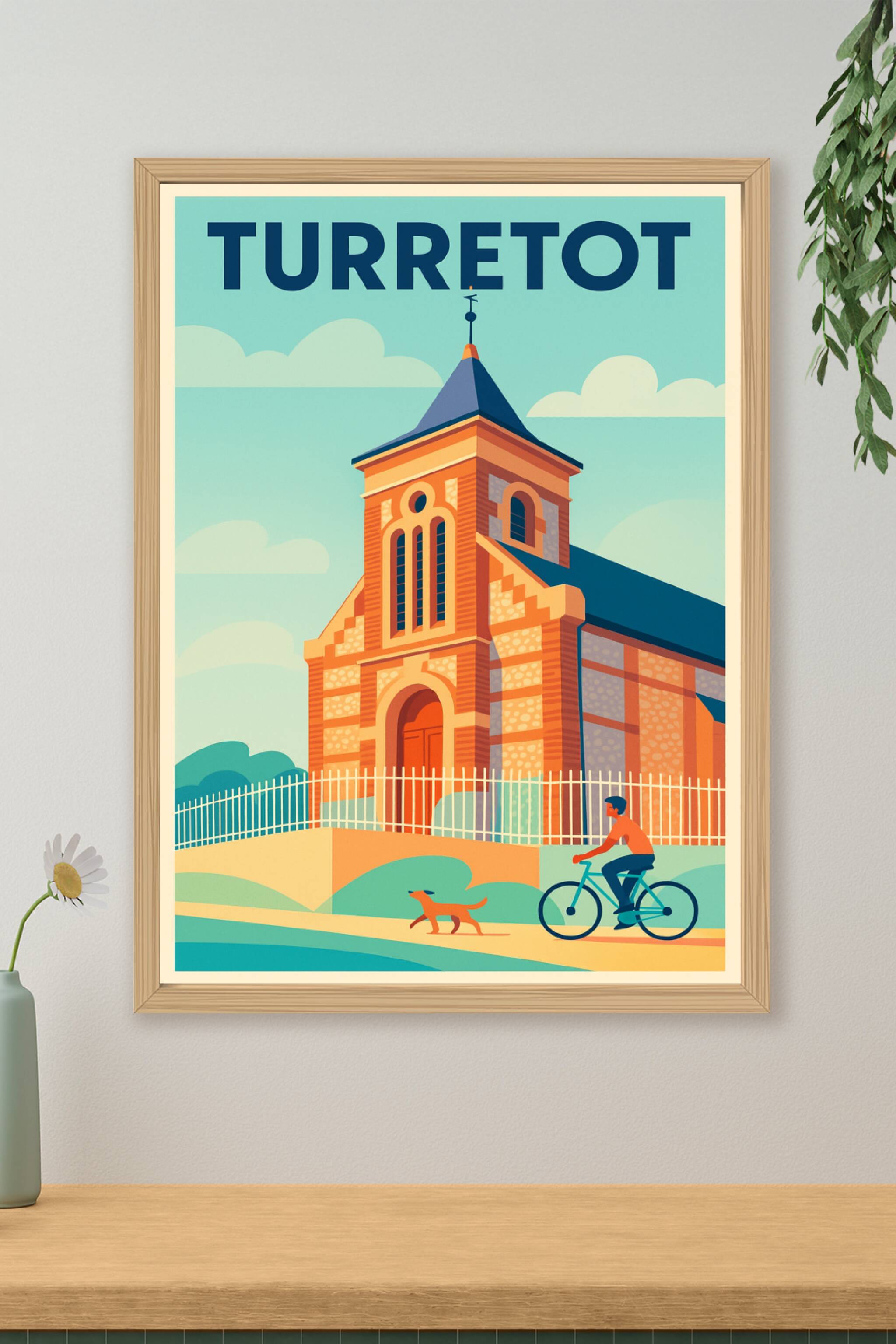 Affiche de Turretot - Charme et sérénité au cœur de la campagne normande