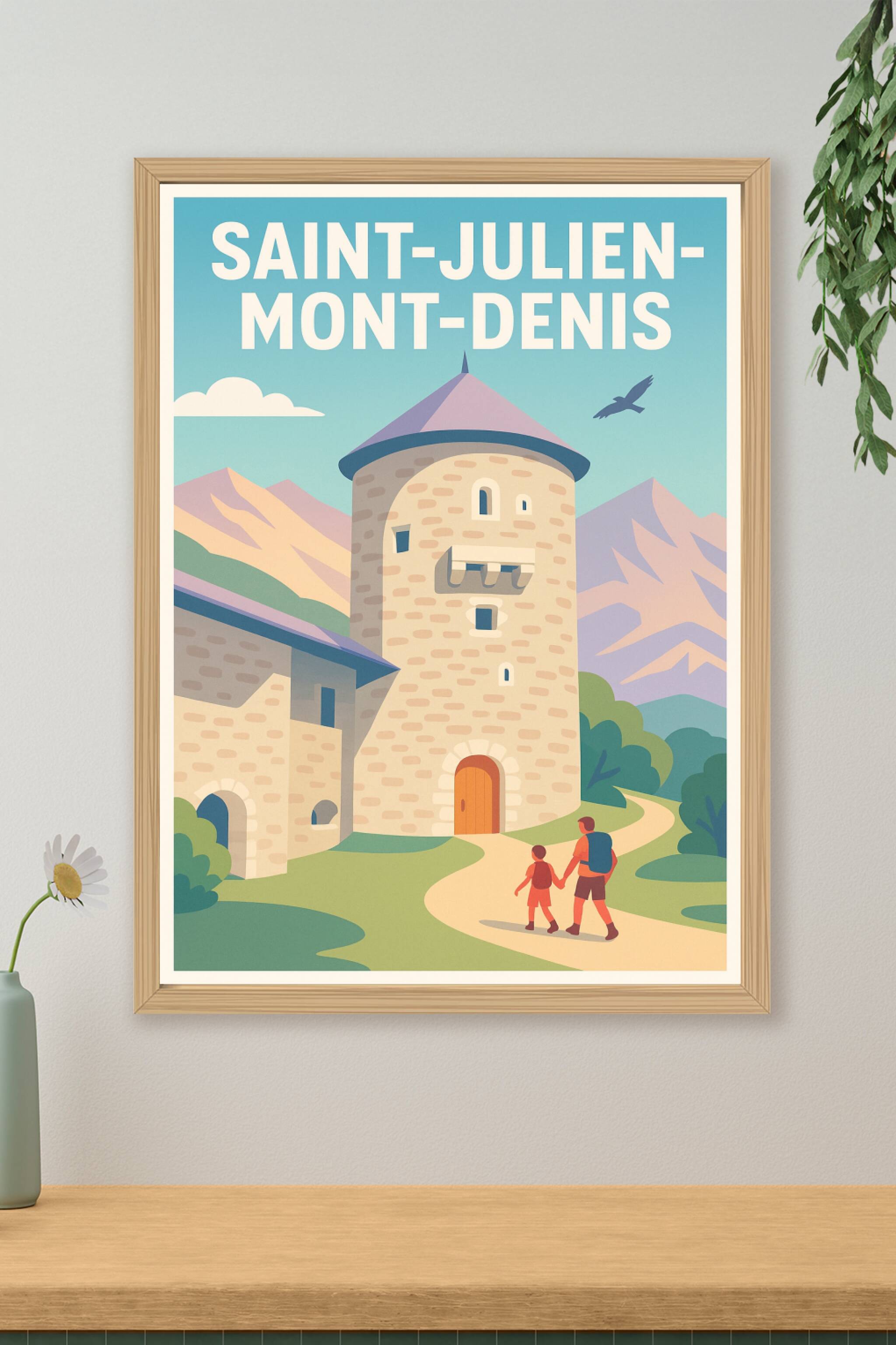 Affiche de Saint-Julien-Mont-Denis - Évasion et patrimoine au cœur de la montagne