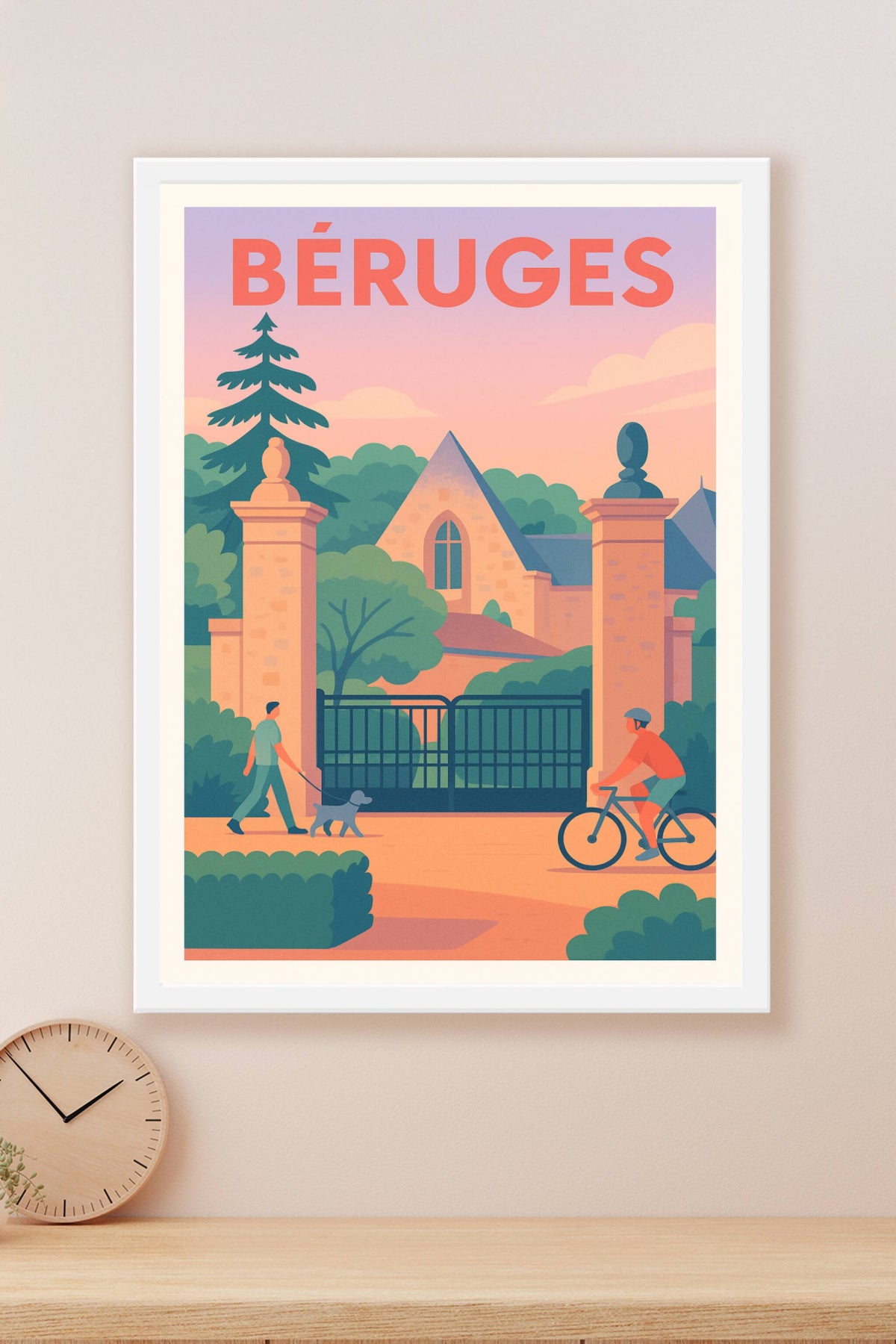 Affiche de Béruges - L'élégance paisible au cœur de la nature