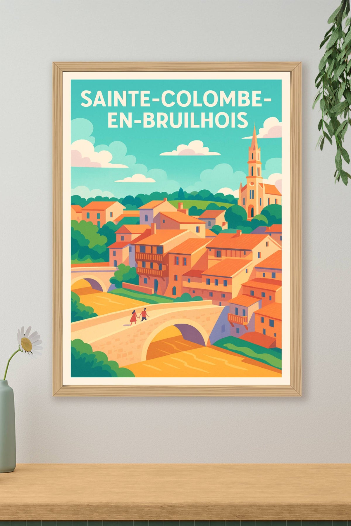 Affiche de Sainte-Colombe-en-Bruilhois - Charme et douceur de la campagne