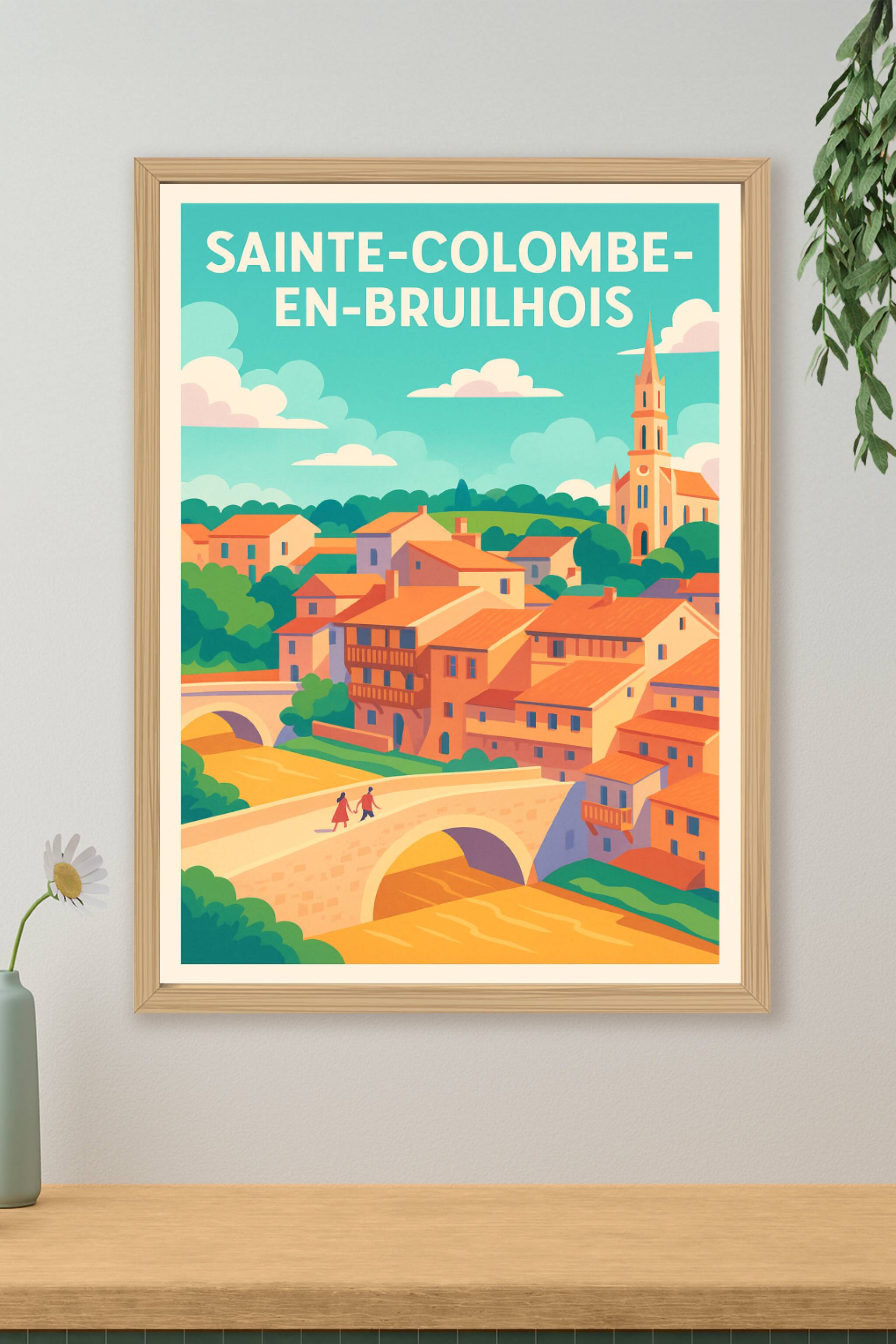 Affiche de Sainte-Colombe-en-Bruilhois - Charme et douceur de la campagne