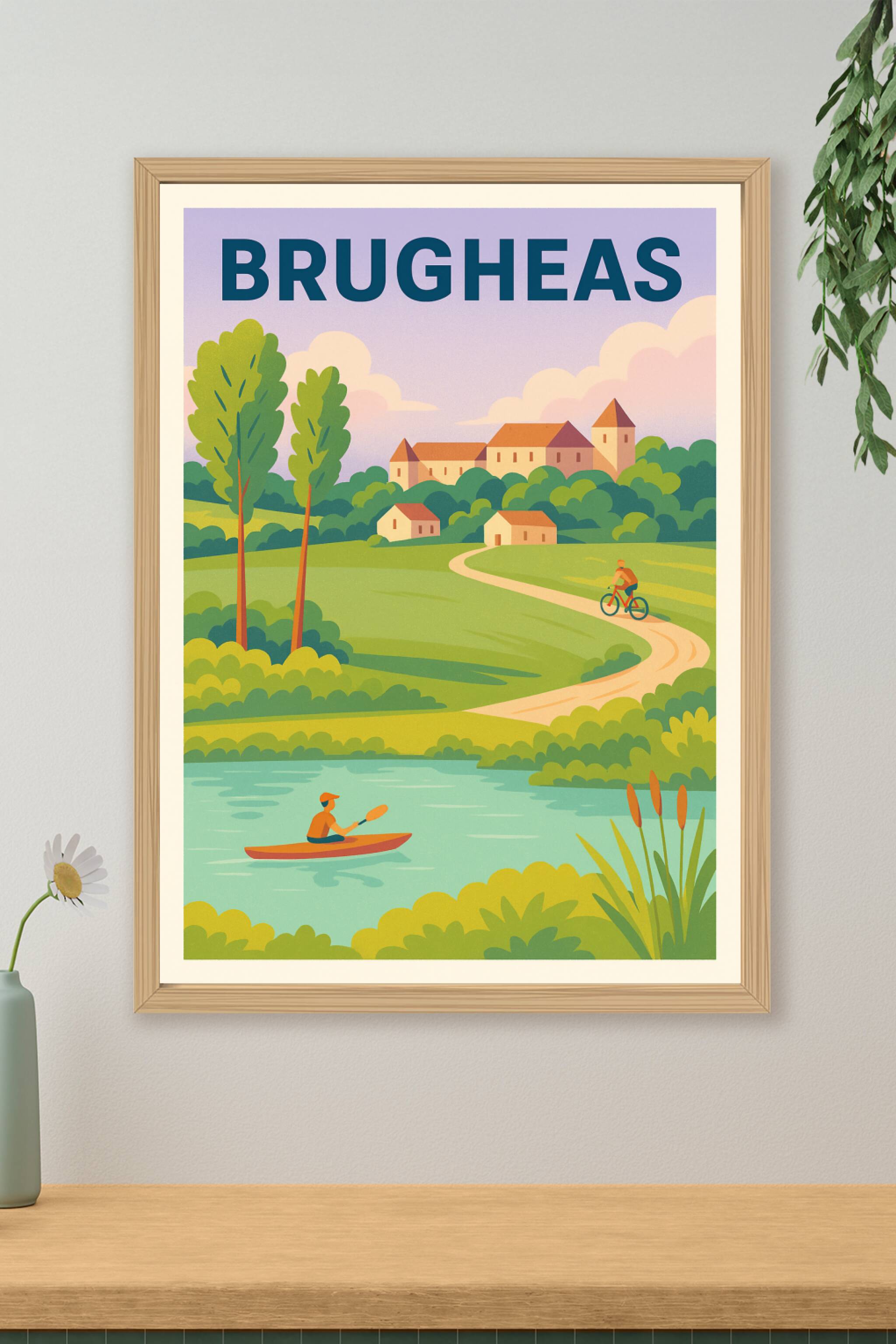 Affiche de Brugheas - Invitation à la nature et à l'aventure