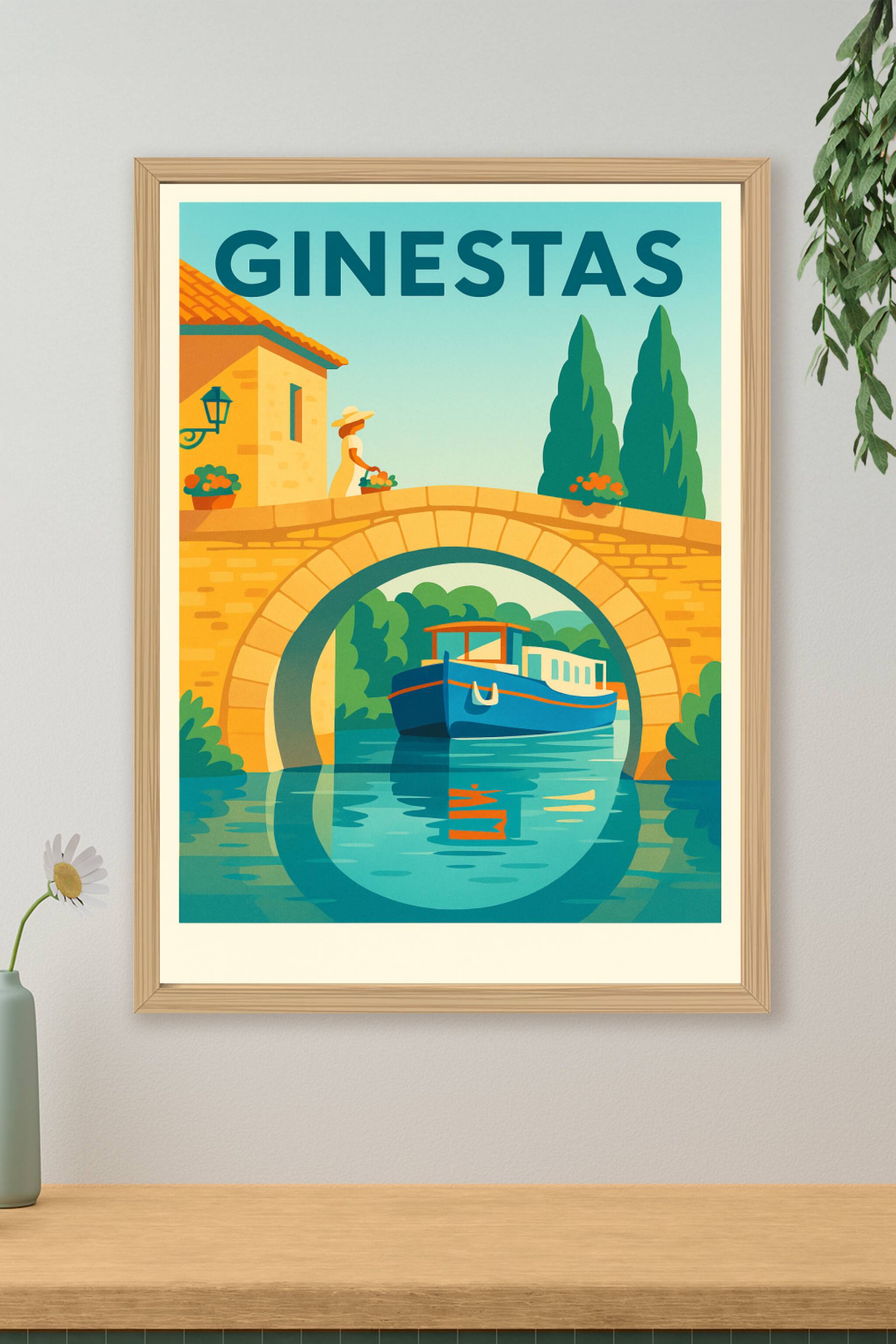 Affiche de Ginestas - Charme et sérénité au fil de l'eau