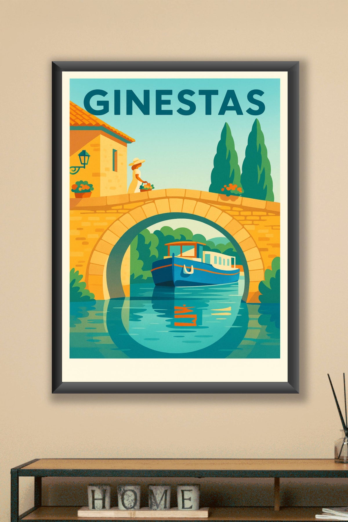 Affiche de Ginestas - Charme et sérénité au fil de l'eau