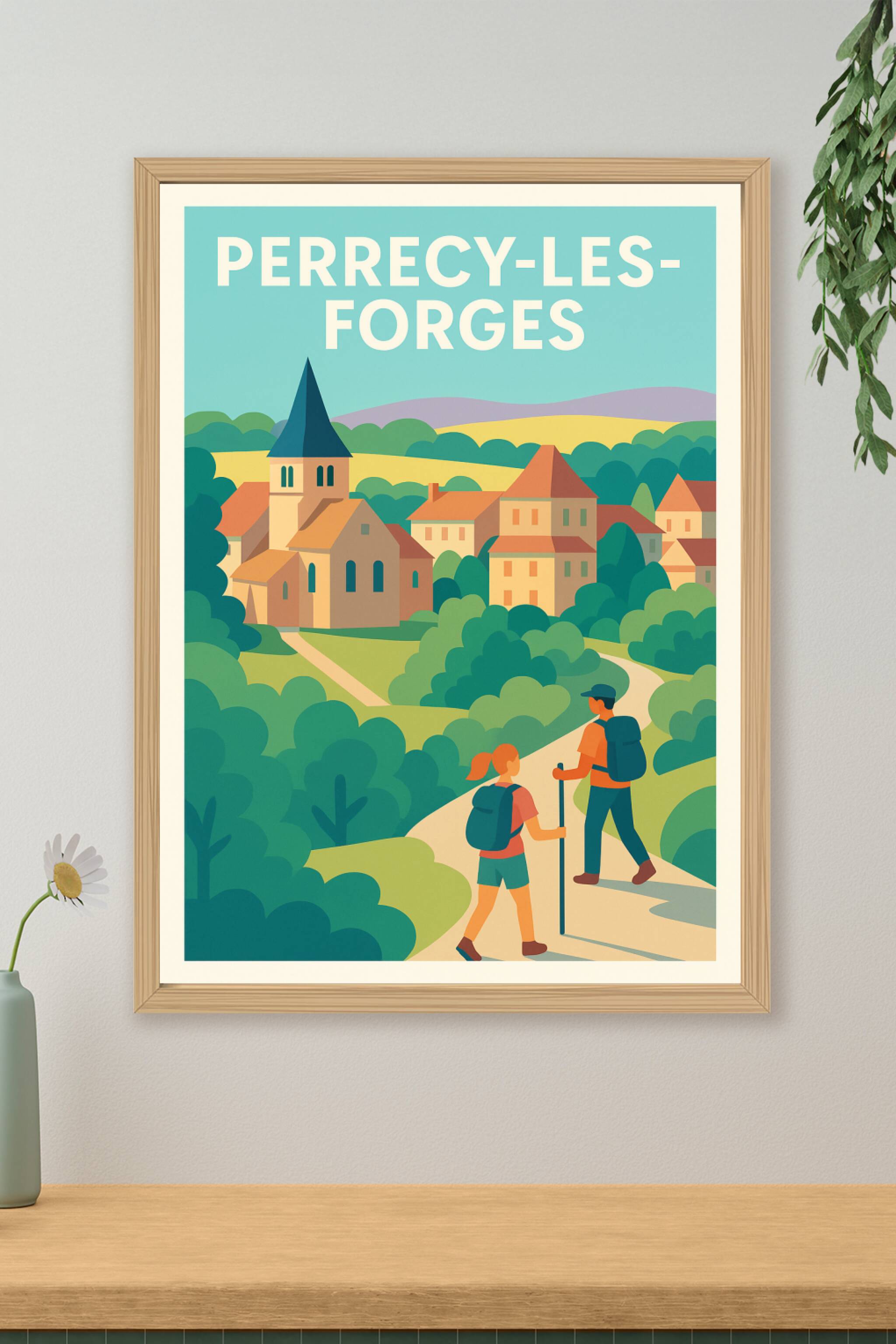 Affiche de Perrecy-les-Forges - Escapade nature et patrimoine authentique
