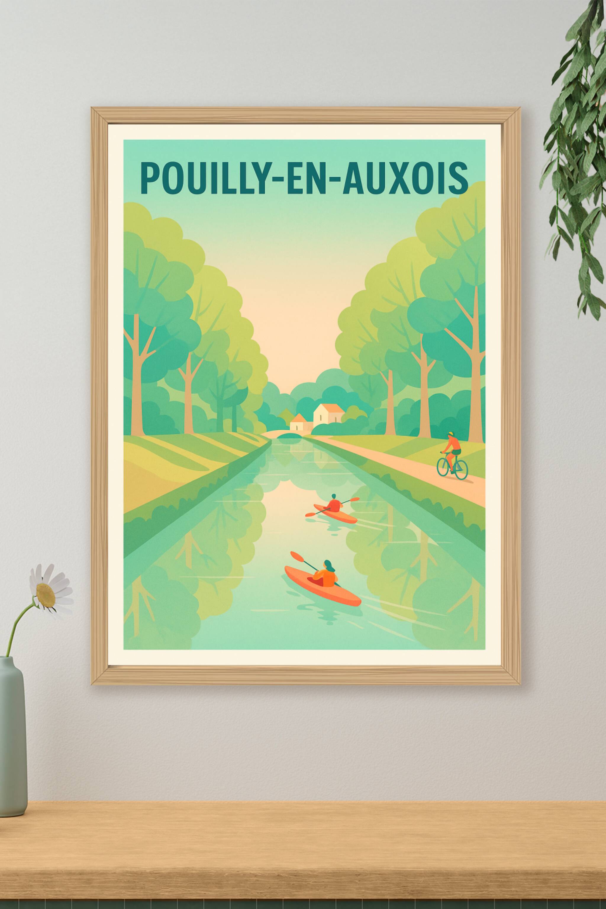 Affiche de Pouilly-en-Auxois - Évasion sur le Canal de Bourgogne