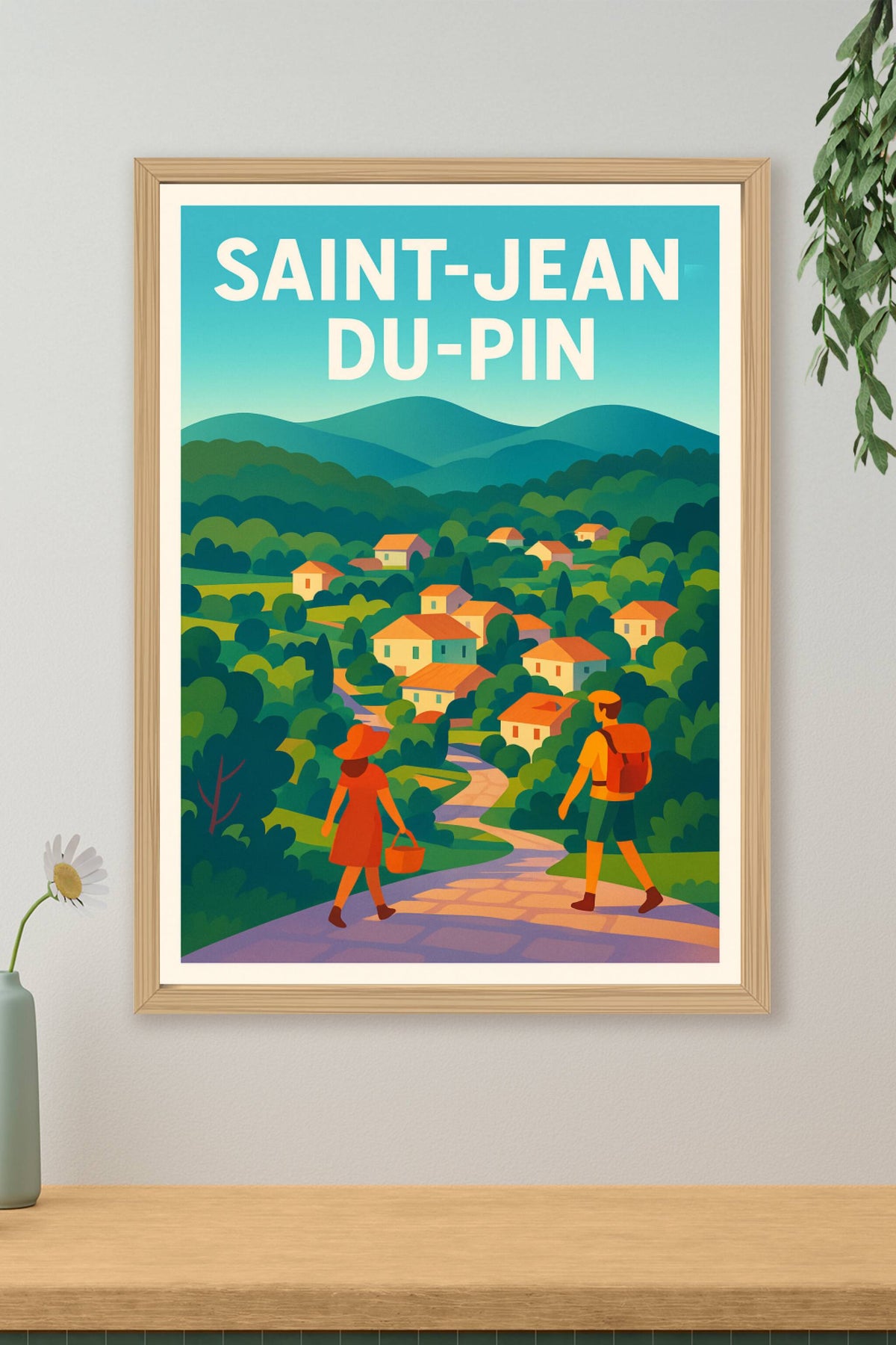Affiche de Saint-Jean-du-Pin - Promenade bucolique au cœur des collines