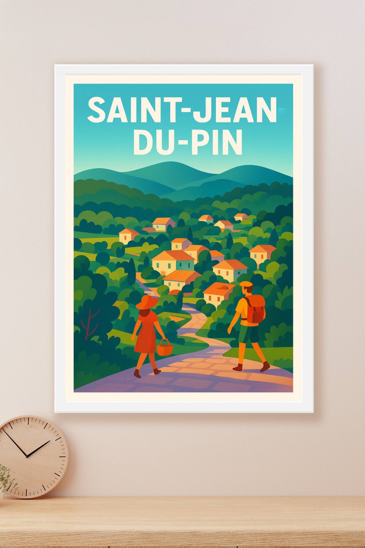 Affiche de Saint-Jean-du-Pin - Promenade bucolique au cœur des collines