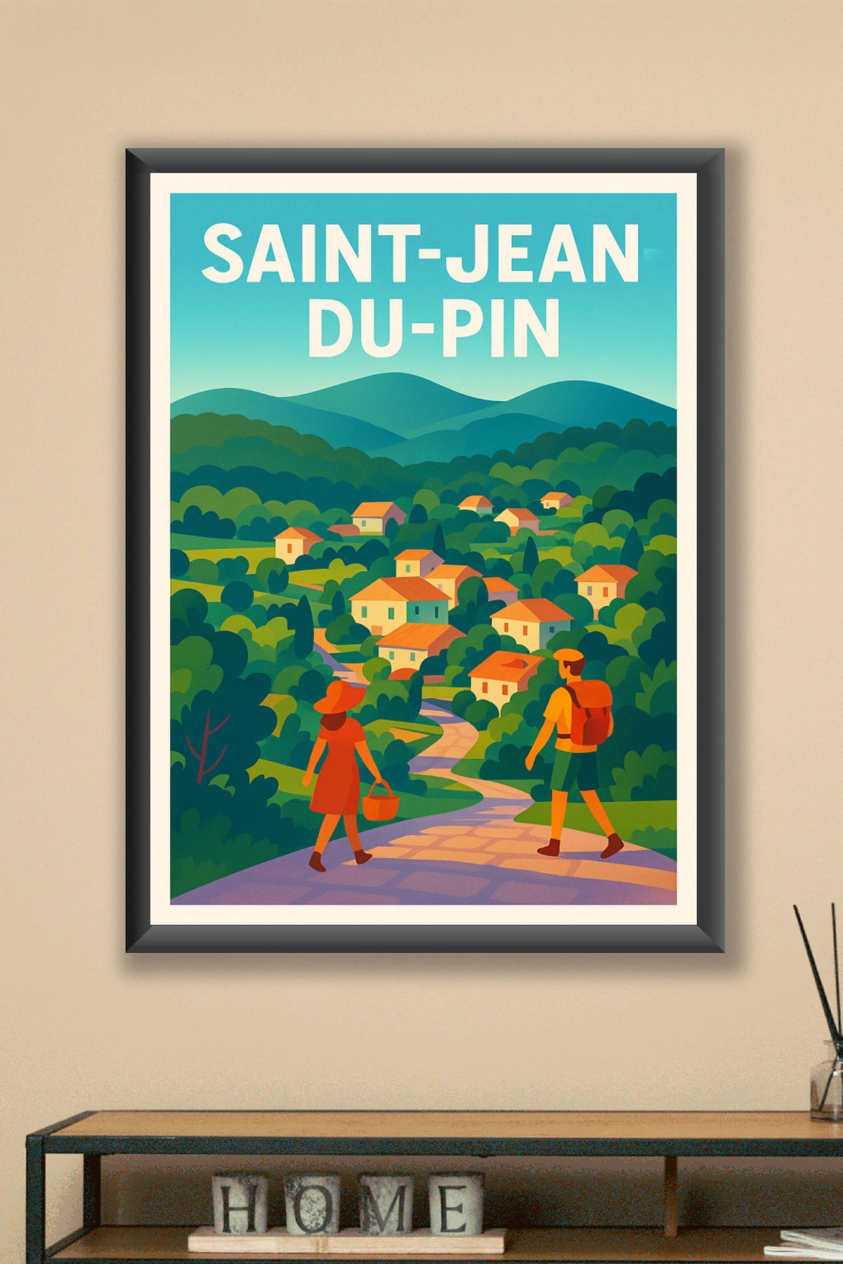 Affiche de Saint-Jean-du-Pin - Promenade bucolique au cœur des collines
