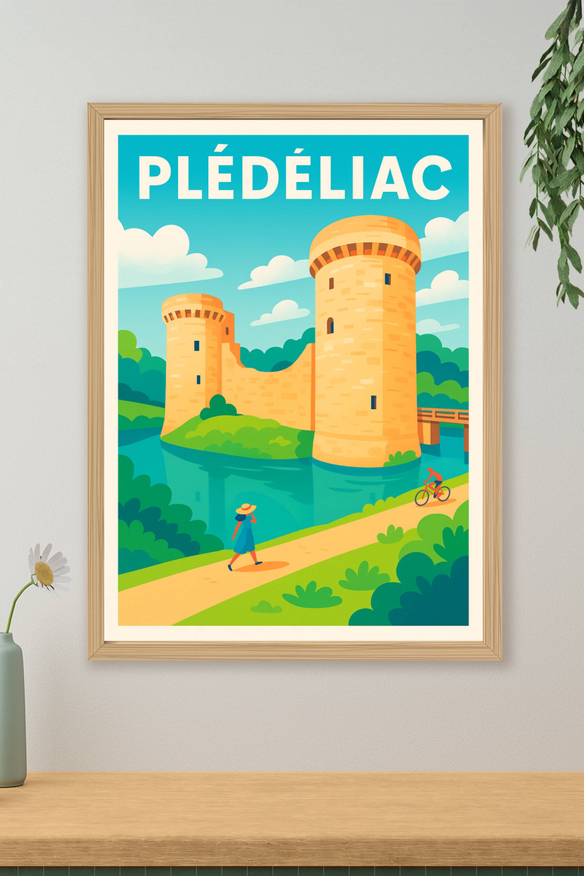 Affiche de Plédéliac - L'élégance médiévale au cœur de la nature
