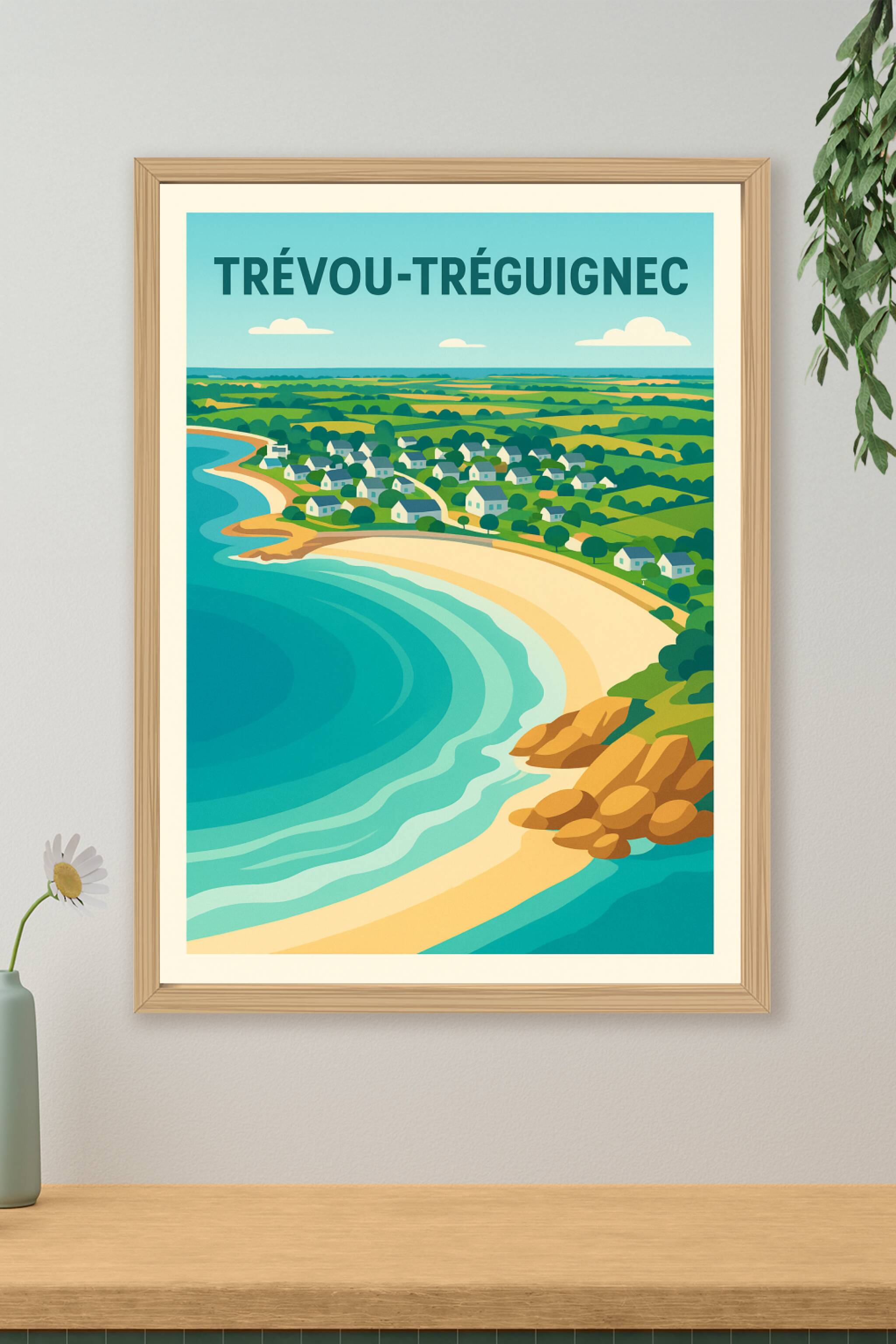 Affiche de Trévou-Tréguignec - Un havre de paix en bord de mer