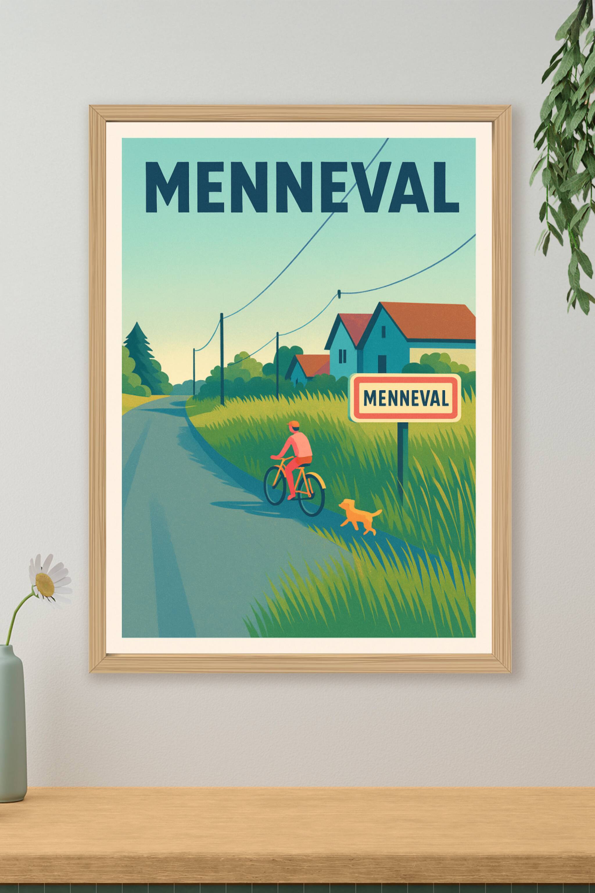 Affiche de Menneval - La douceur d'une campagne paisible