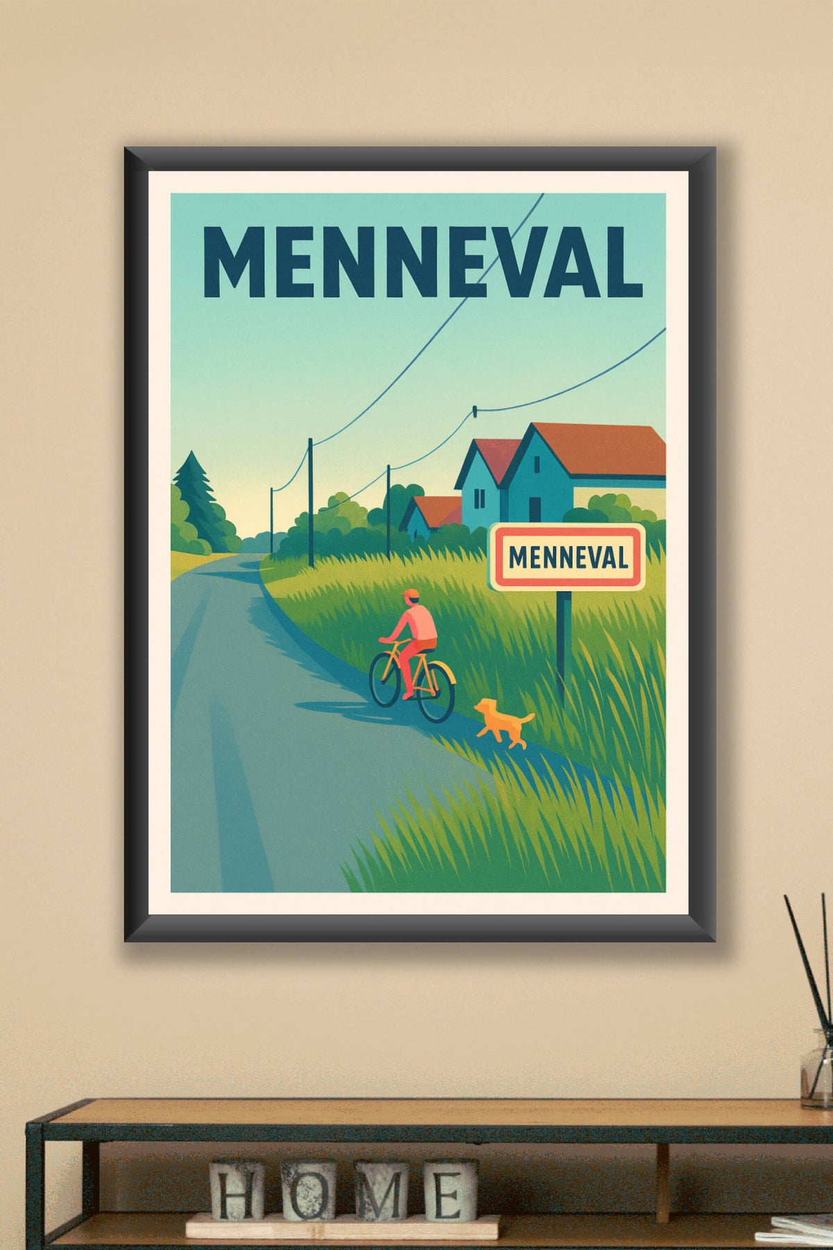 Affiche de Menneval - La douceur d'une campagne paisible